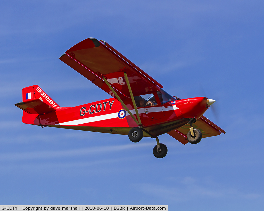 G-CDTY, 2006 ICP MXP-740 Savannah Jabiru (5) C/N BMAA/HB/467, Red Sparrow!!! nice touch!!!