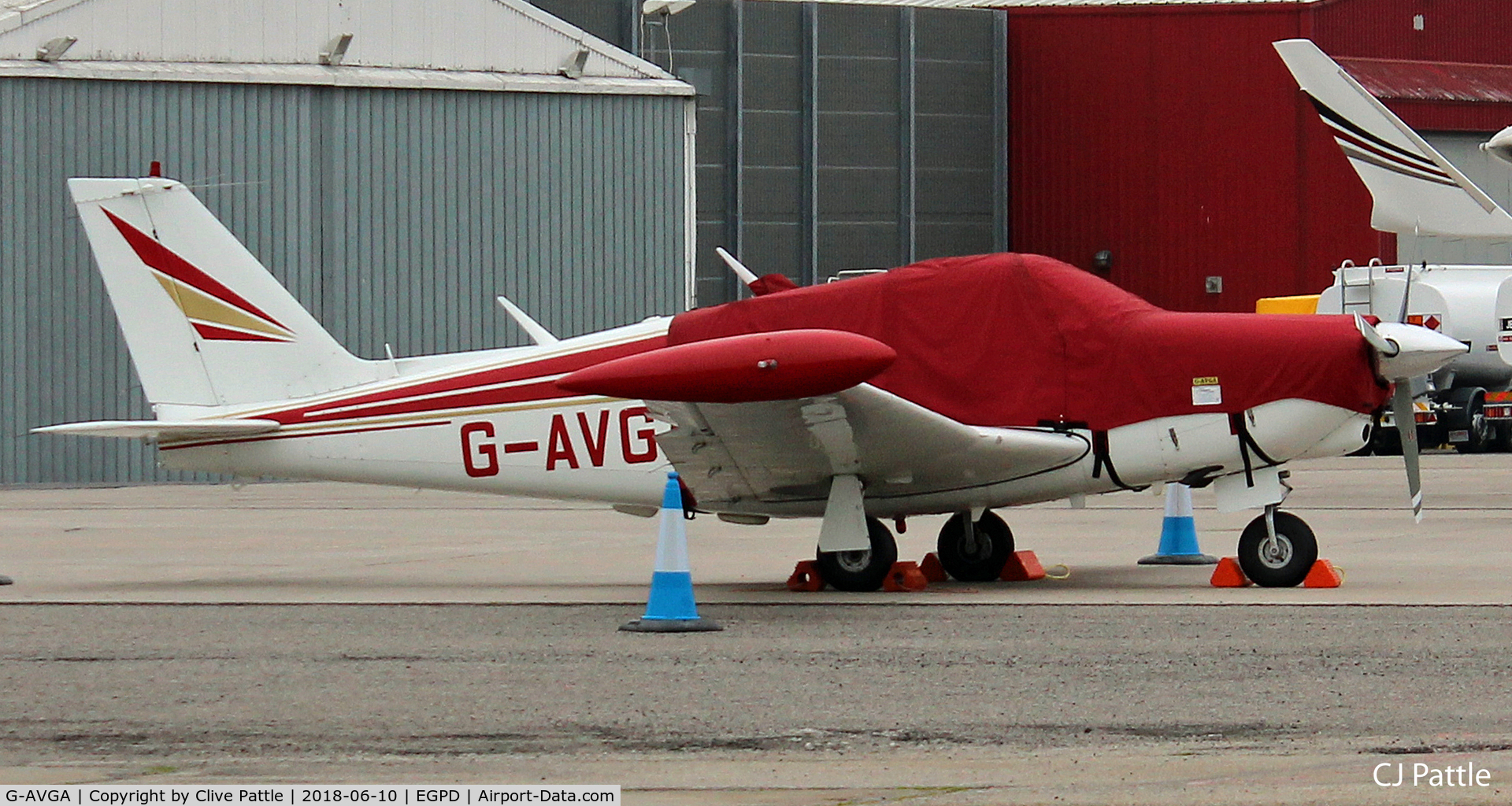 G-AVGA, 1966 Piper PA-24-260 Comanche B C/N 24-4489, Parked on the ramp at Aberdeen