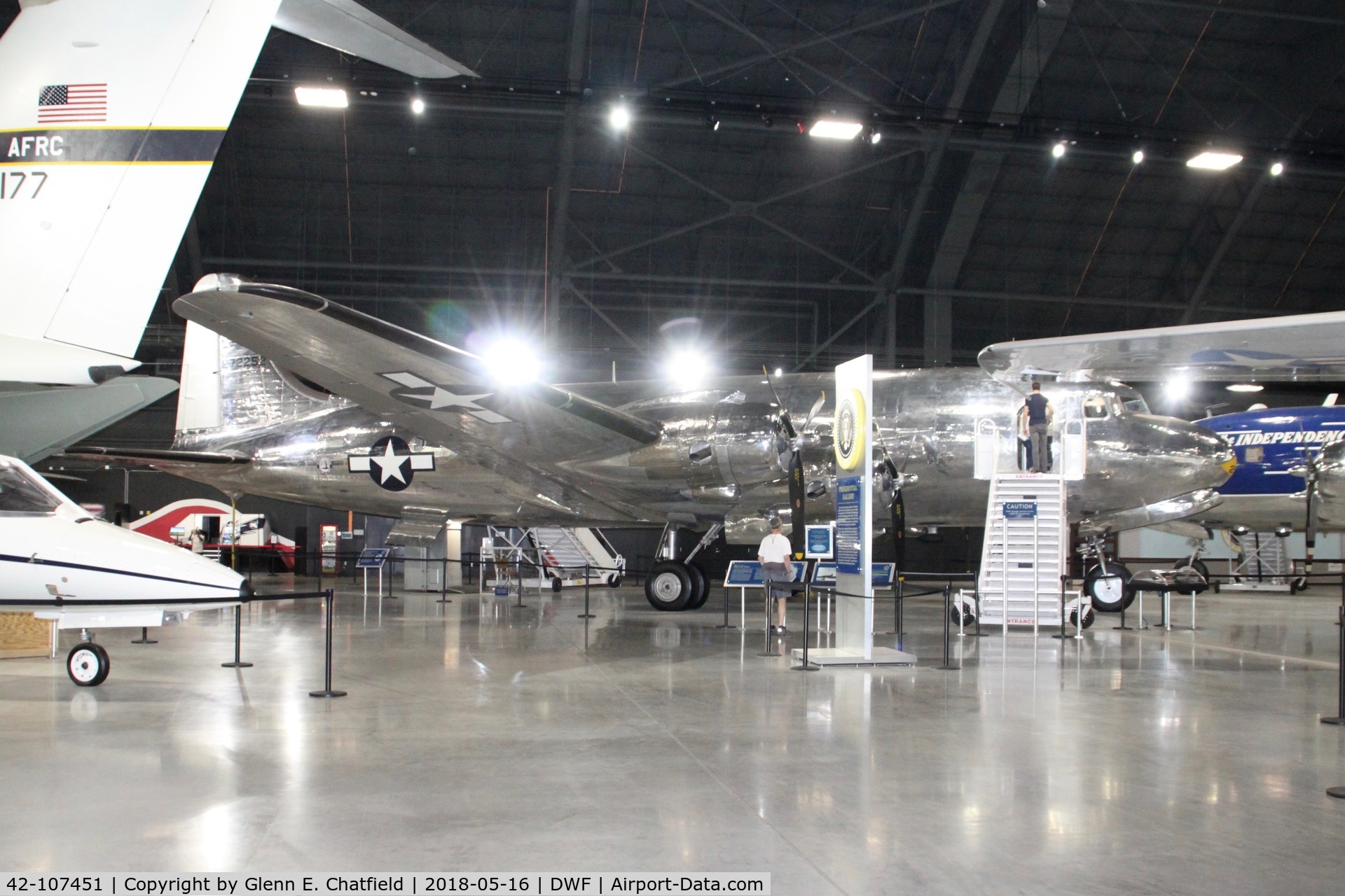 42-107451, 1942 Douglas VC-54C-5-DO Skymaster C/N 7470, Displayed in new 4th building