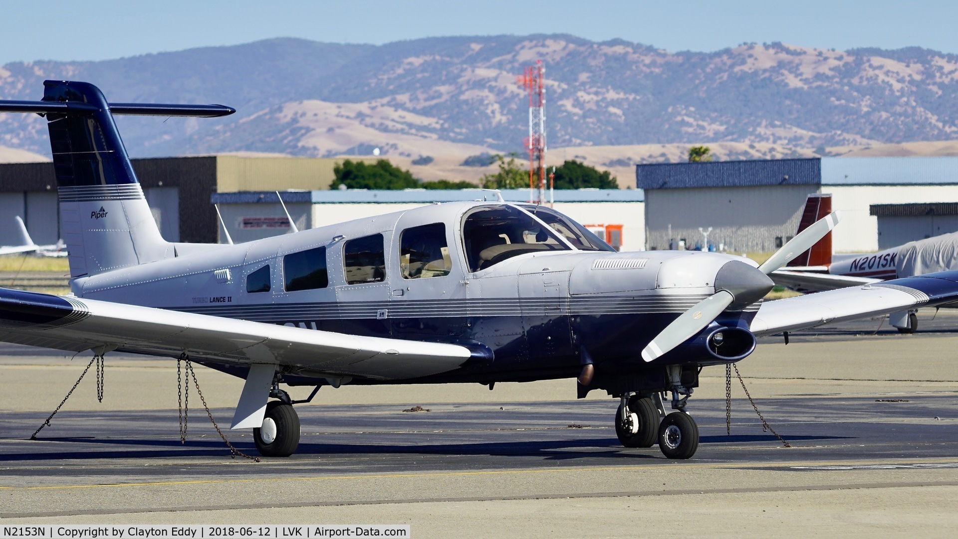 N2153N, 1979 Piper PA-32RT-300T Turbo Lance II C/N 32R-7987096, Livermore Airport California 2018.