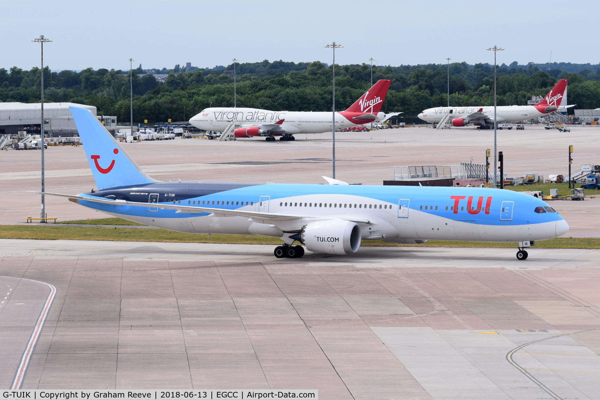 G-TUIK, 2017 Boeing 787-9 Dreamliner C/N 44579, Just landed at Manchester.