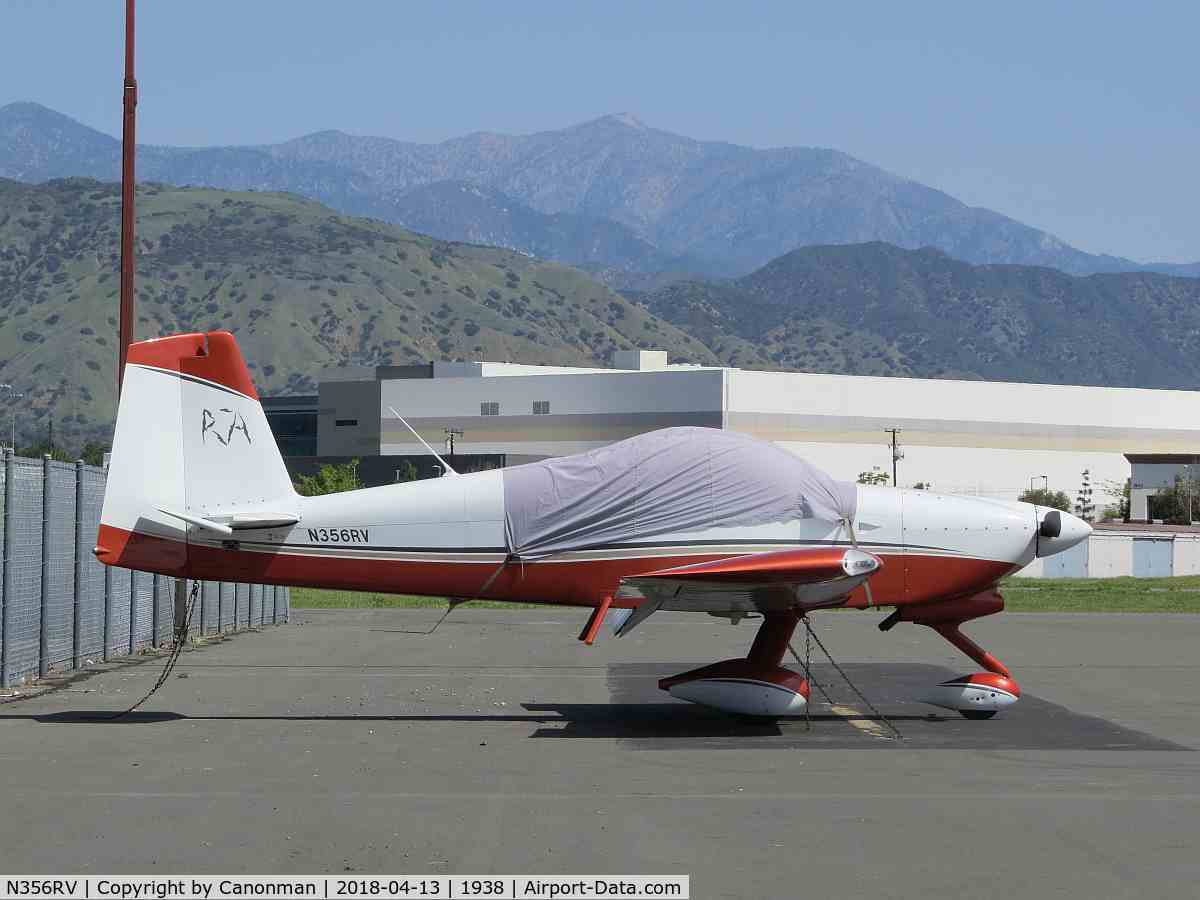 N356RV, 2007 Vans RV-7A C/N 70078, Parked