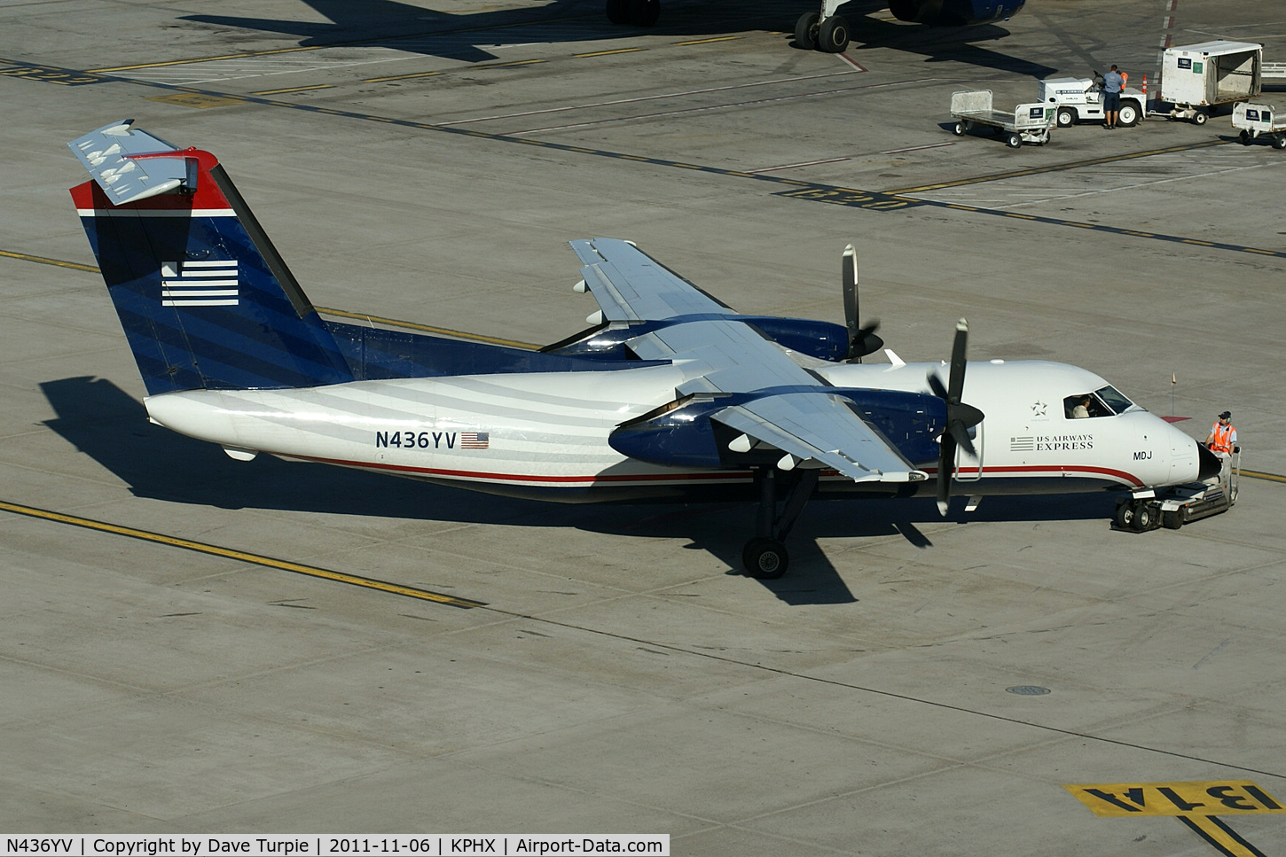 N436YV, 1996 De Havilland Canada DHC-8-202 Dash 8 C/N 436, US Airways Express