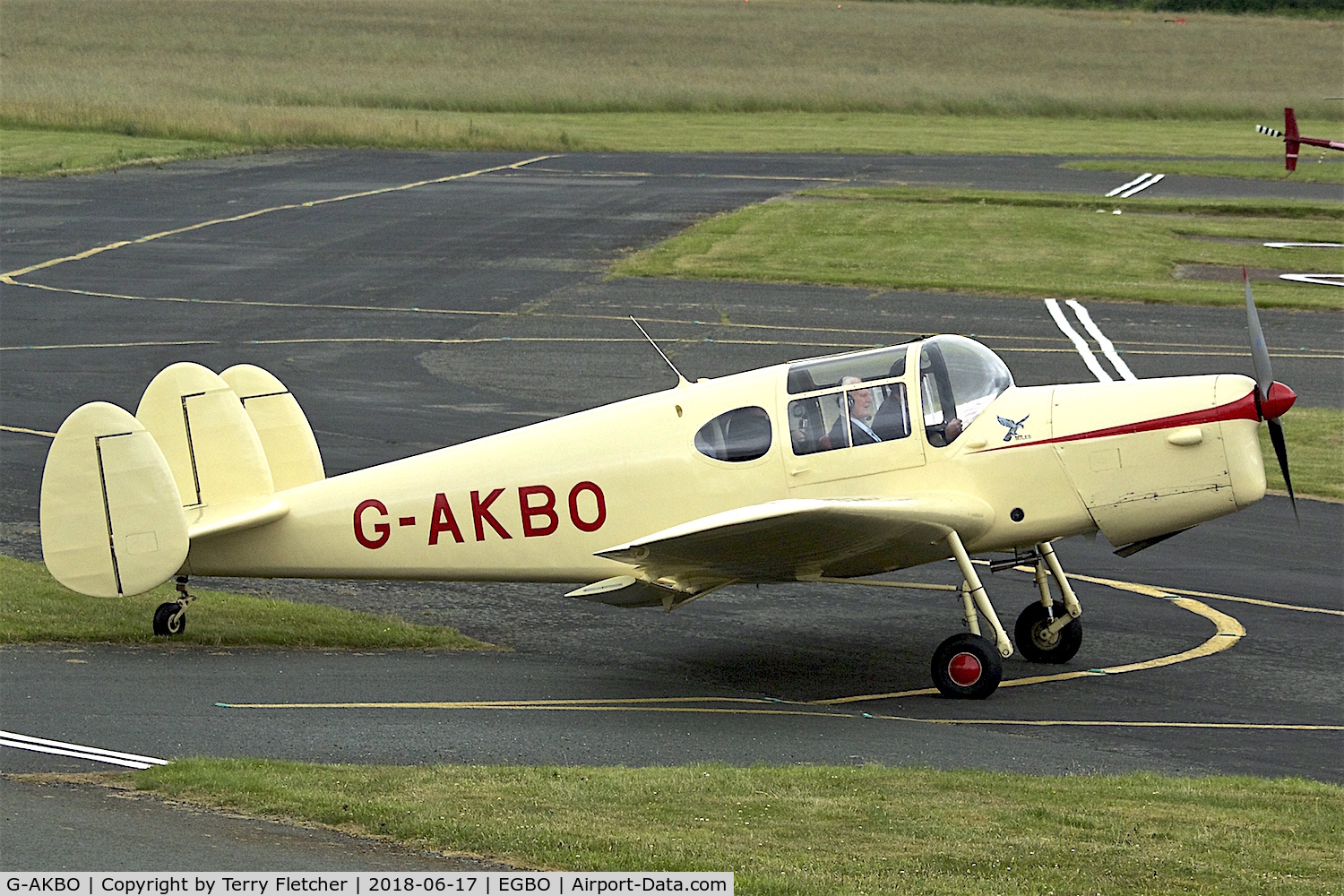 G-AKBO, 1947 Miles M38 Messenger 2A C/N 6378, Participating in 2018 Project Propellor at Wolverhampton Halfpenny Green Airport