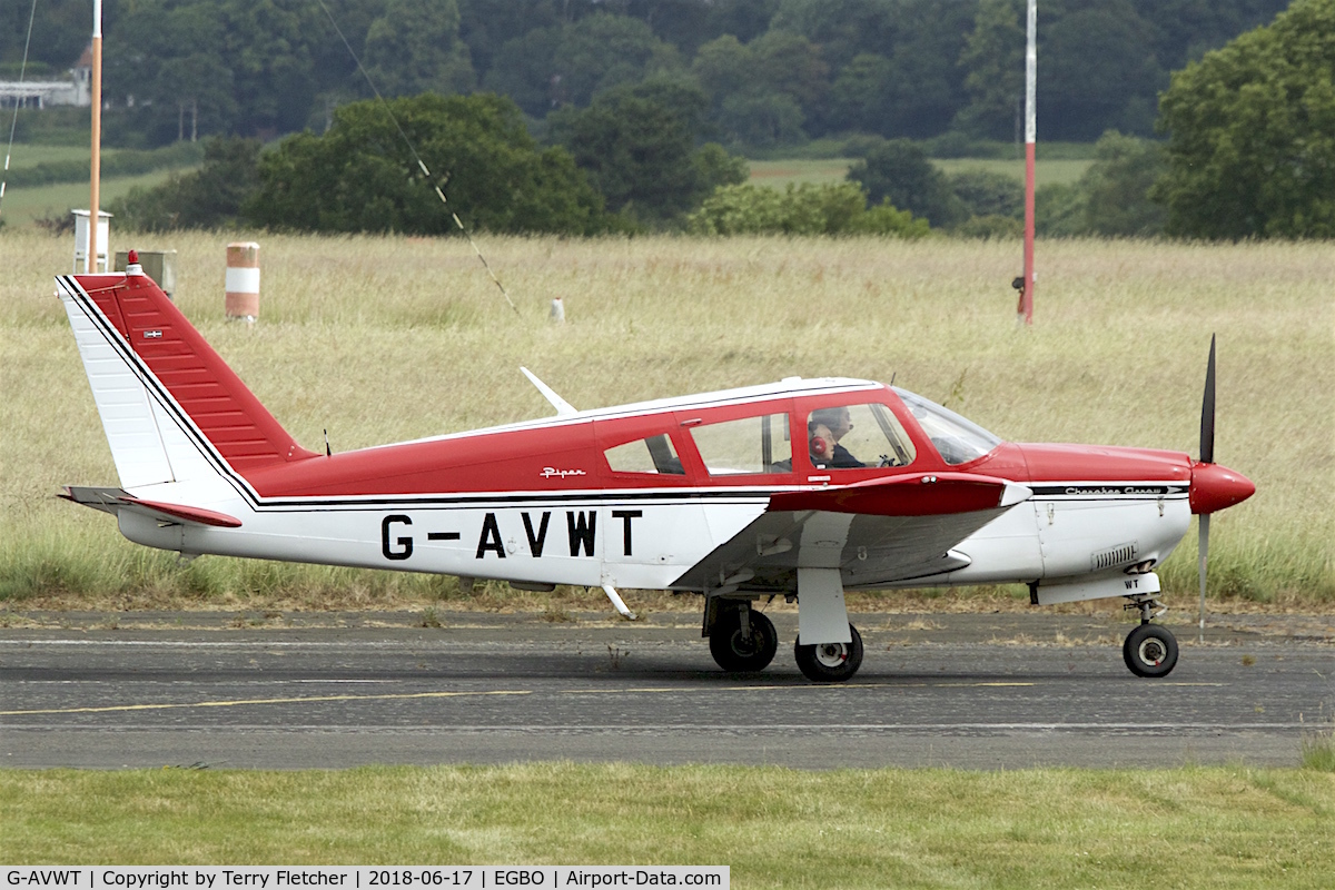 G-AVWT, 1968 Piper PA-28R-180 Cherokee Arrow C/N 28R-30362, Participating in 2018 Project Propellor at Wolverhampton Halfpenny Green Airport