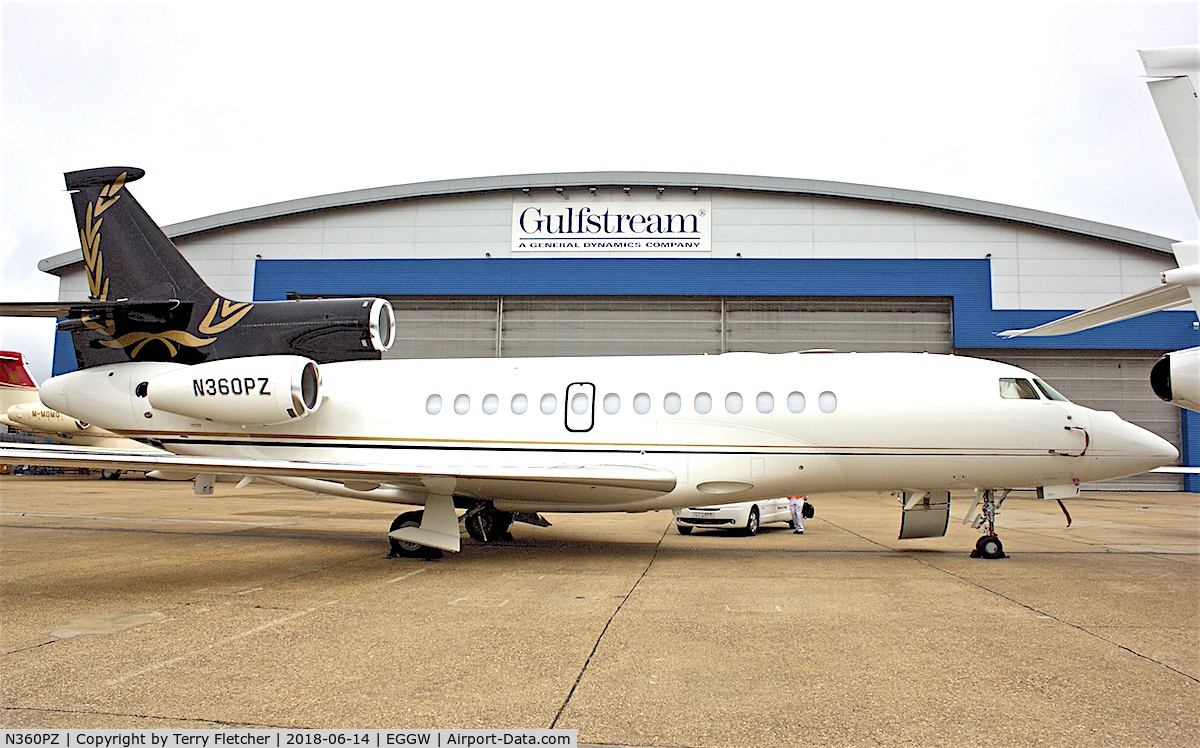 N360PZ, 2008 Dassault Falcon 7X C/N 037, at London Luton