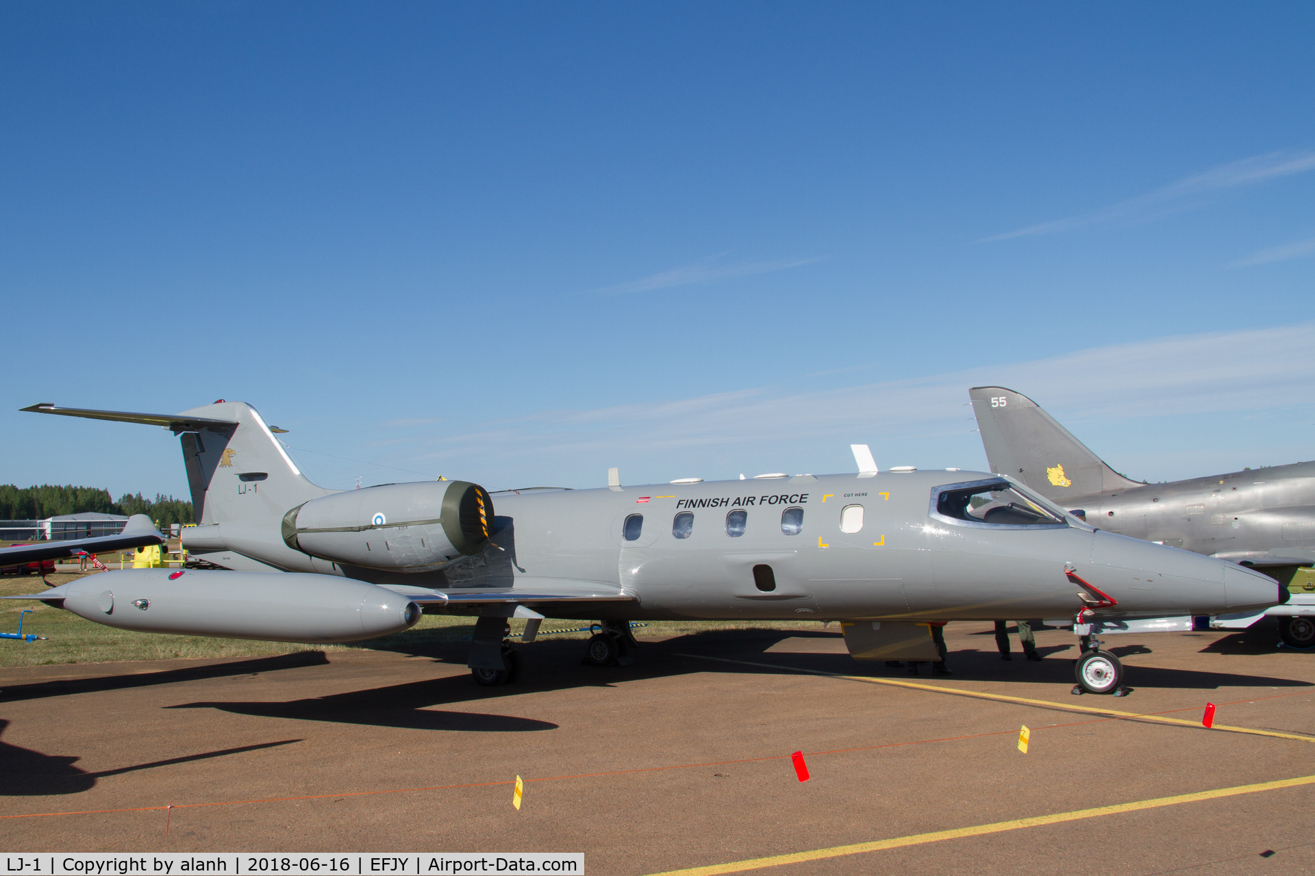 LJ-1, 1981 Gates Learjet 35A C/N 35A-430, Static display at the 100th Anniversary of the Finnish Air Force airshow