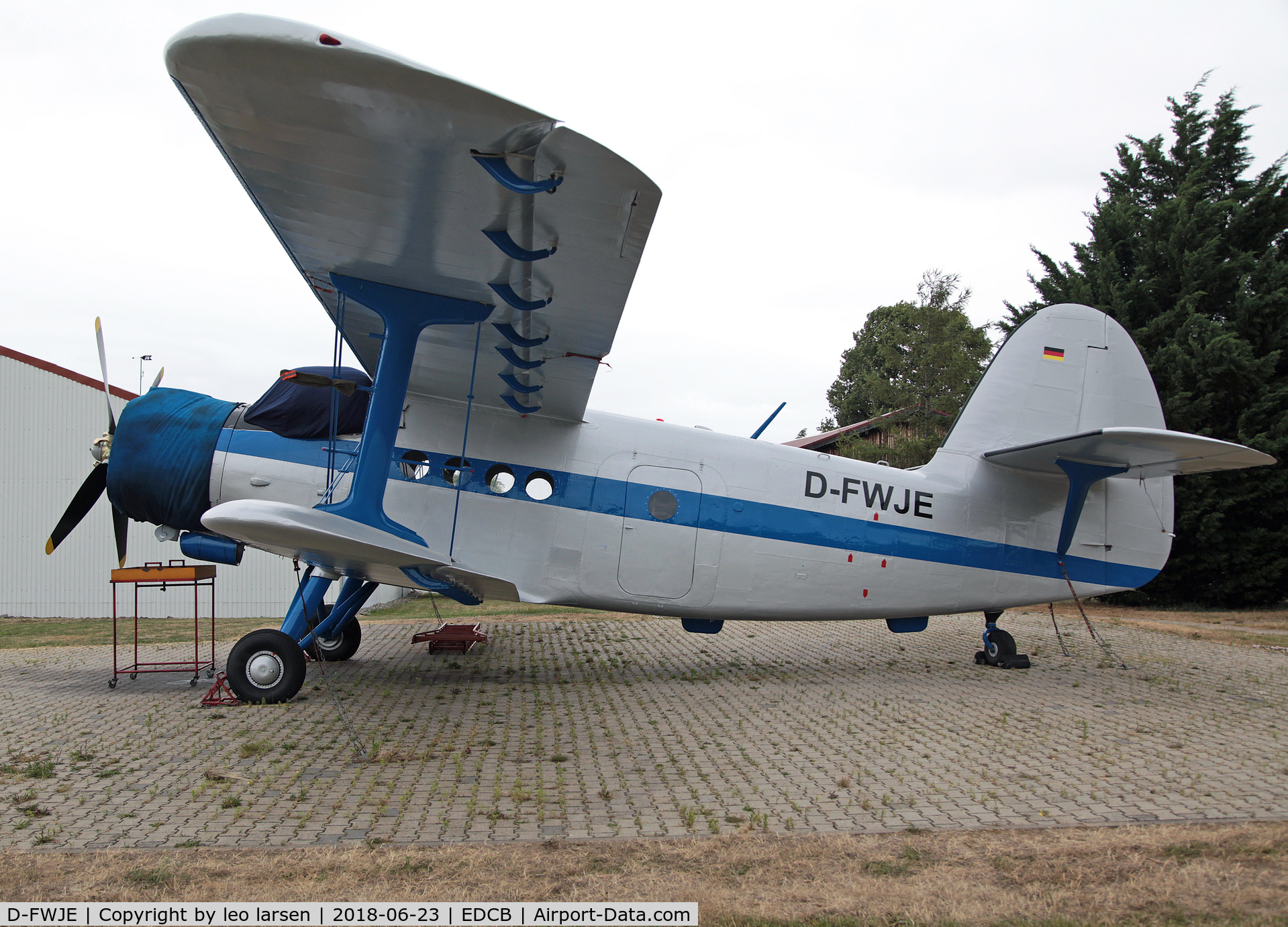 D-FWJE, 1970 Antonov An-2T C/N 1G108-69, Ballenstedt EDCB 23.6.2018 in new c/s.