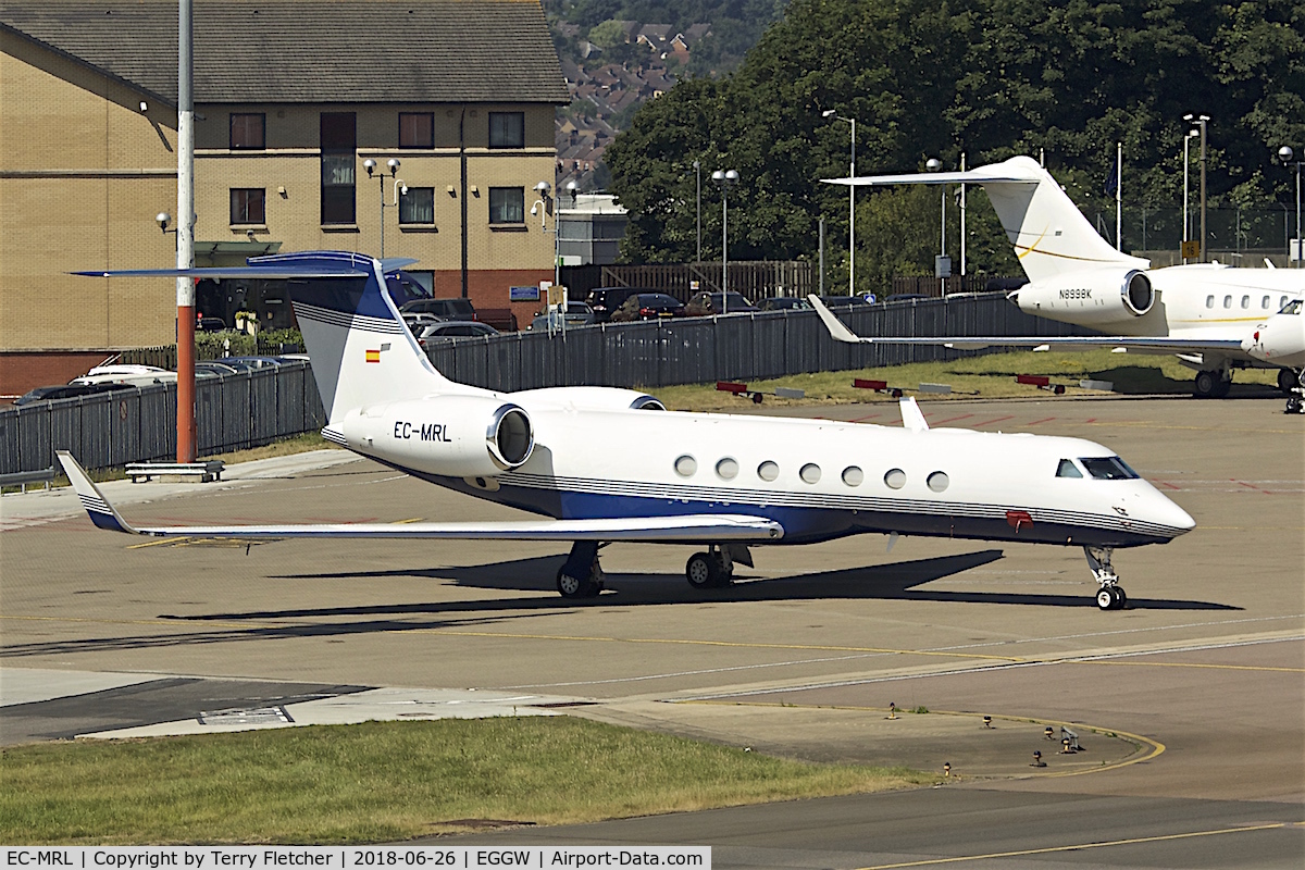 EC-MRL, 2017 Gulfstream Aerospace G550 C/N 5557, At London Luton