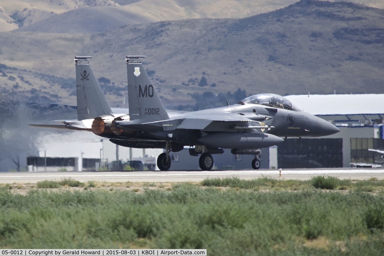 05-0012, 2005 Boeing F-15SG Strike Eagle C/N SG12, Take off run on RWY 10R. 428th Fighter Sq. 