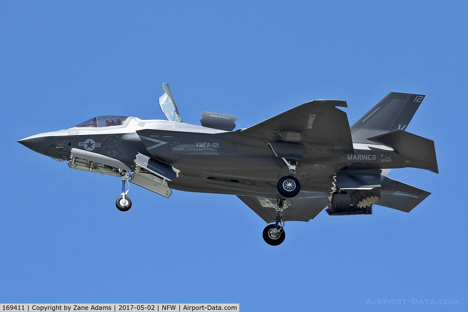 169411, 2017 Lockheed Martin F-35B Lightning II C/N BF-56, Departing NAS Fort Worth