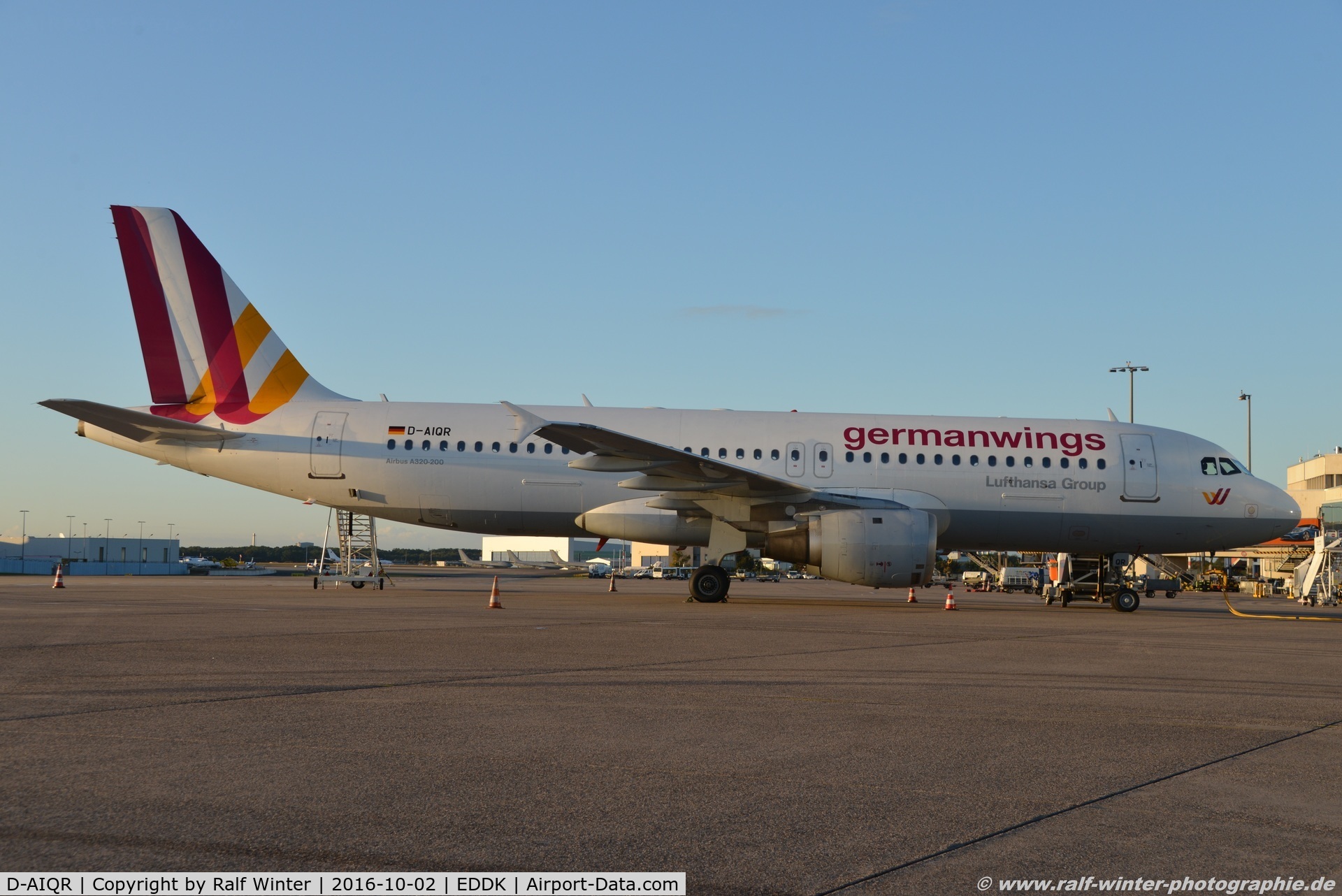 D-AIQR, 1992 Airbus A320-211 C/N 382, Airbus A320-211 - 4U GWI Germanwings ex. Lufthansa 'Lahr Schwarzwald' - 382 - D-AIQR - 02.10.2016
