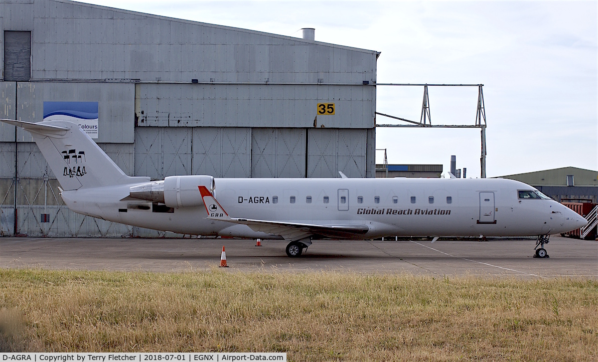 D-AGRA, 2000 Canadair CRJ-200LR (CL-600-2B19) C/N 7384, at East Midlands Airport