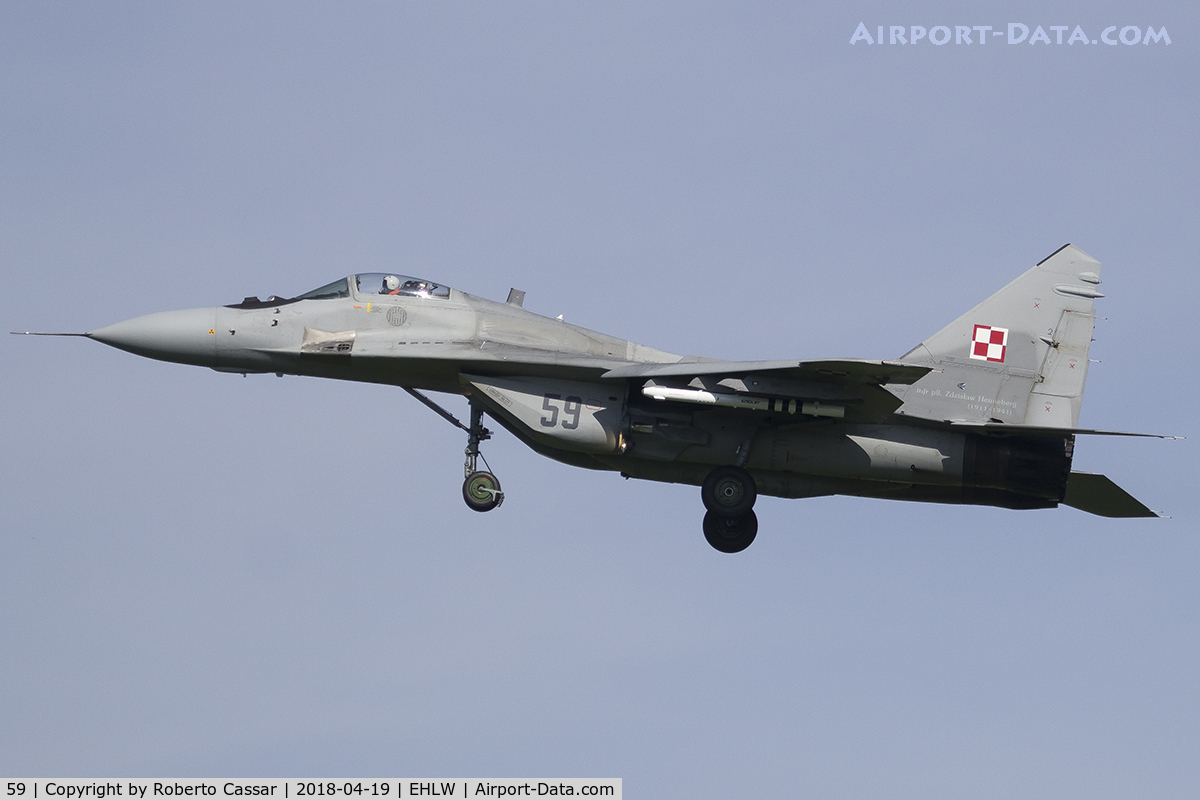59, Mikoyan-Gurevich MiG-29A C/N 2960532359, Frisian Flag 2018
