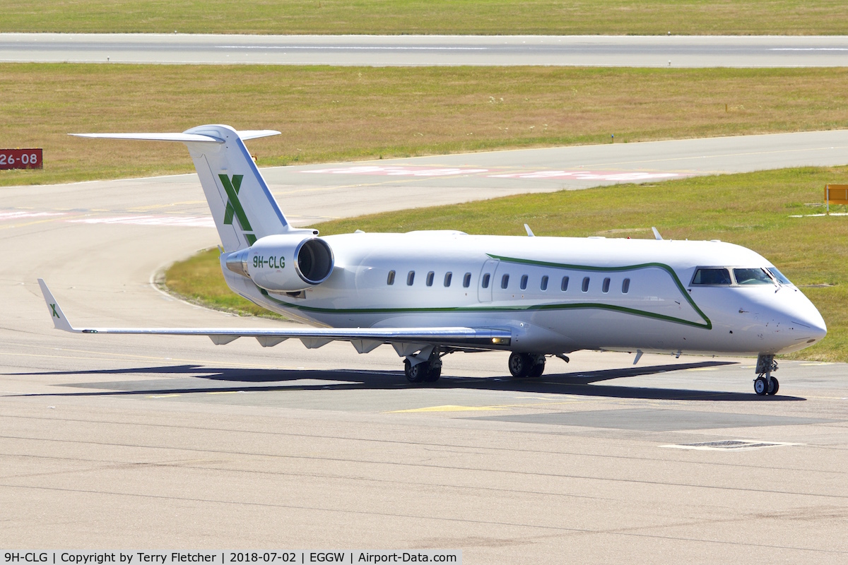 9H-CLG, 2006 Bombardier Challenger 850 (CL-600-2B19) C/N 8063, At London Luton