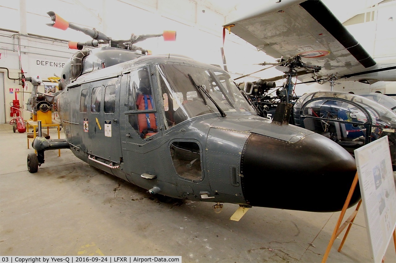 03, Westland Lynx HAS.2(FN) C/N 3/18, Westland Lynx HAS.2(FN), Naval Aviation Museum, Rochefort-Soubise airport (LFXR)