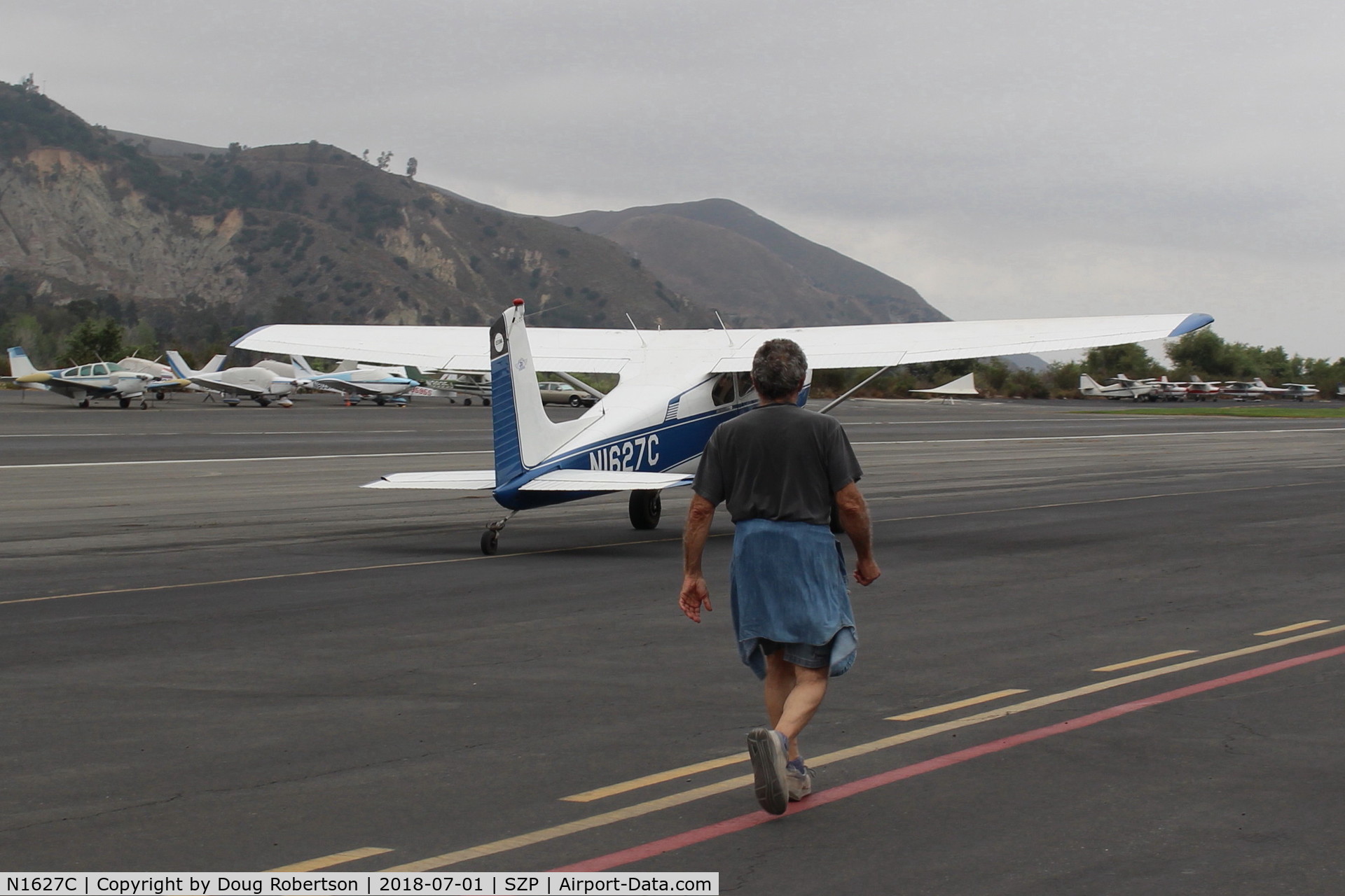 N1627C, 1953 Cessna 180 C/N 30327, 1953 Cessna 180, Continental O-470-A 225 Hp, 1st year of production, taxi