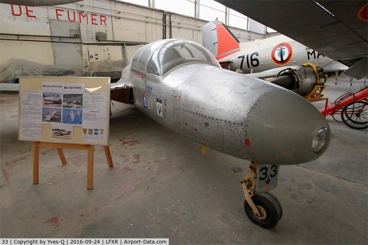 33, Morane-Saulnier MS.760 Paris C/N 33, Morane-Saulnier MS.760 Paris, Preserved at Naval Aviation Museum, Rochefort-Soubise airport (LFXR)