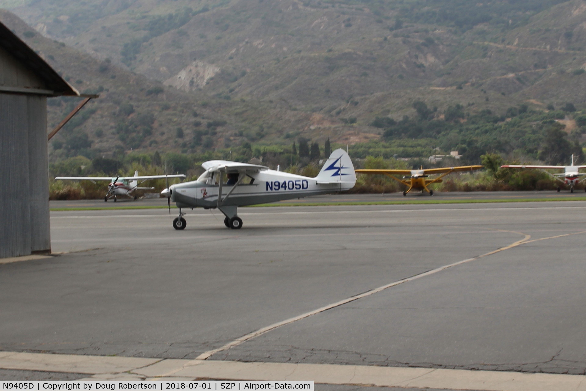 N9405D, 1958 Piper PA-22-160 Tri Pacer C/N 22-6378, 1958 Piper PA-22-160 TRI-PACER, Lycoming O-320 160 Hp, taxi