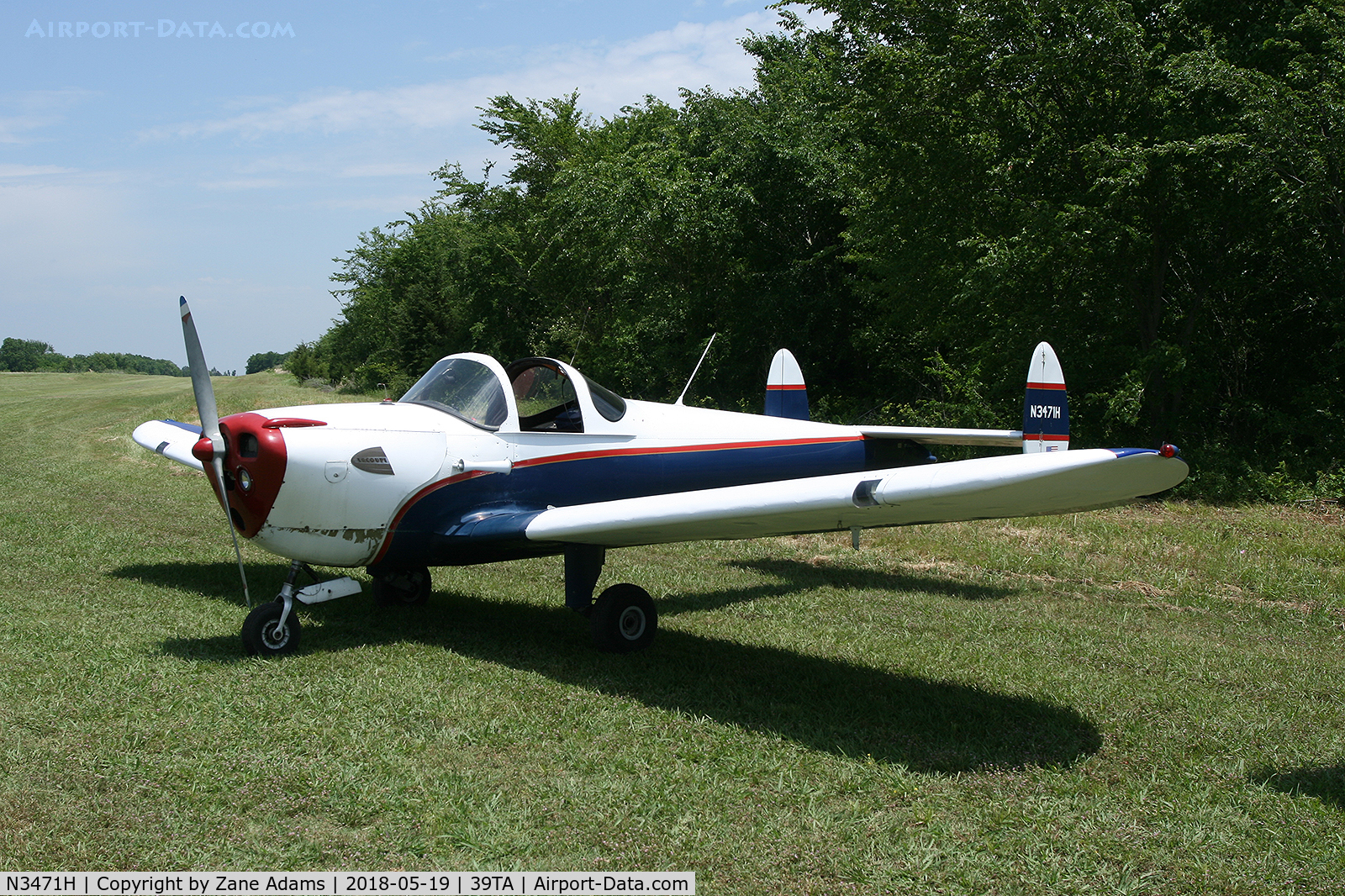 N3471H, 1946 Erco 415C Ercoupe C/N 4096, At the 2018 Flying Tigers fly-in - Paris, TX