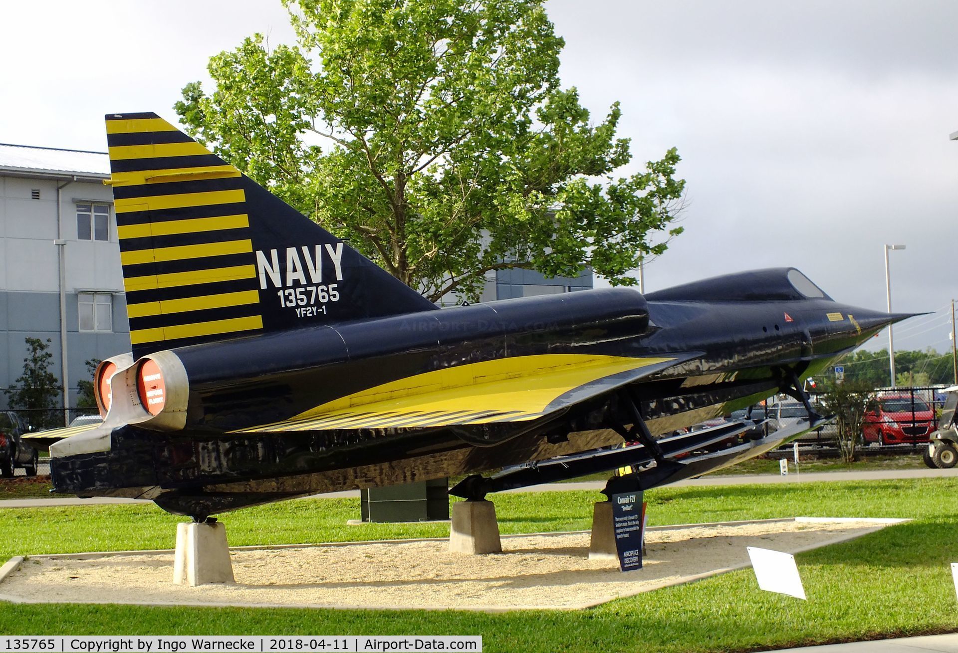 135765, 1953 Convair YF2Y-1 Sea Dart C/N Not found 135765, Convair YF2Y-1 Sea Dart outside the Florida Air Museum (ex ISAM) during 2018 Sun 'n Fun, Lakeland FL
