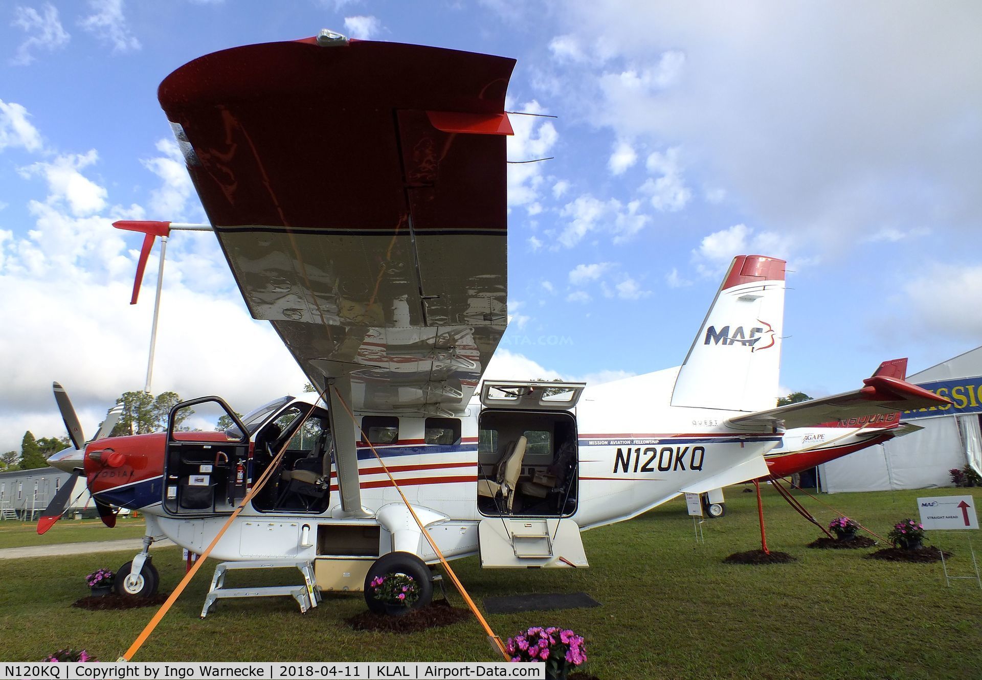 N120KQ, 2014 Quest Kodiak 100 C/N 100-0120, Quest Kodiak 100 of the MAF (Mission Aviation Fellowship) at 2018 Sun 'n Fun, Lakeland FL