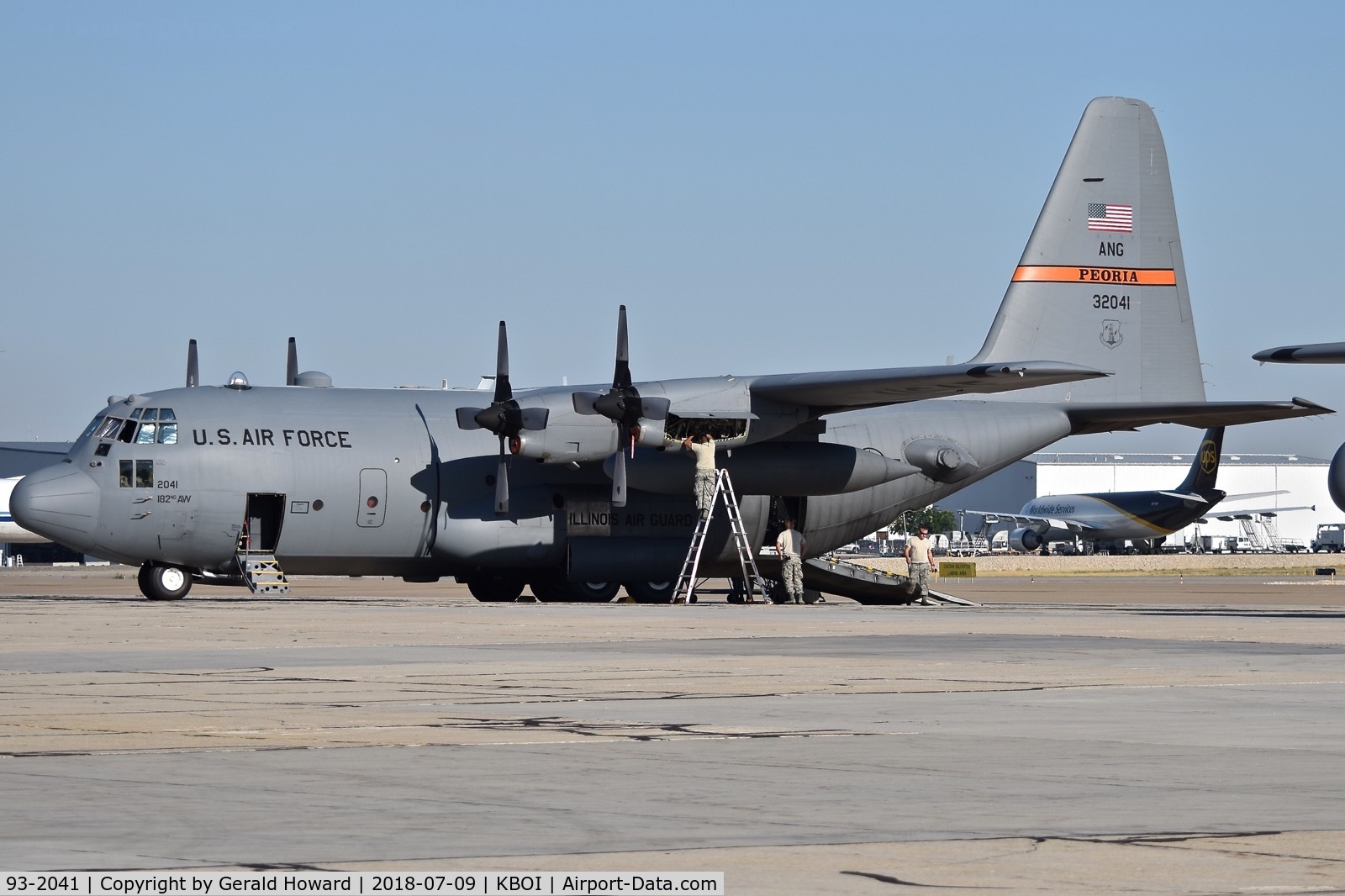 93-2041, 1993 Lockheed C-130H Hercules C/N 382-5370, 169th Airlift Sq., 182nd AW, Illinois ANG.