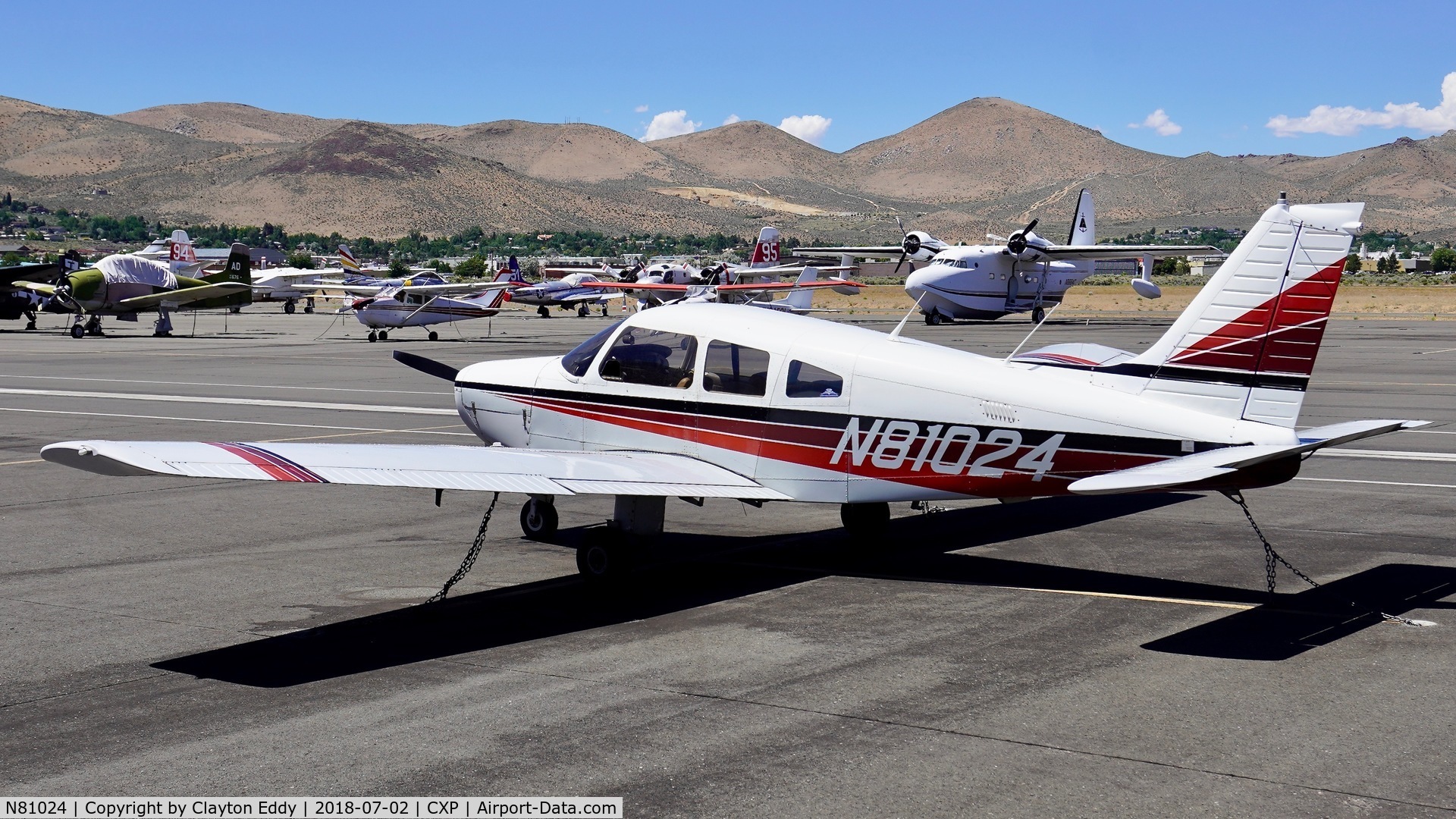 N81024, 1979 Piper PA-28-161 C/N 28-8016109, Carson City Airport Nevada 2018.