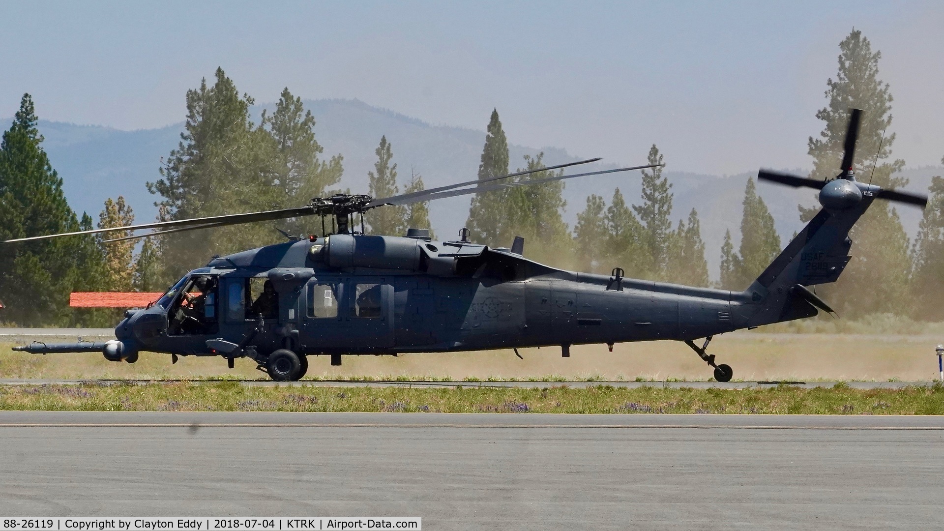 88-26119, 1988 Sikorsky HH-60G Pave Hawk C/N 70-1339, Truckee Airport California 2018.