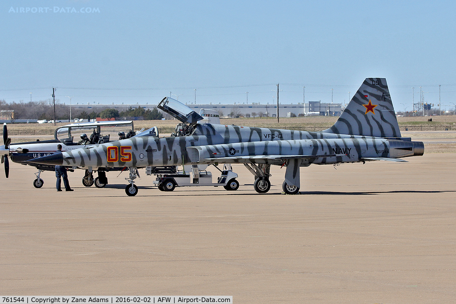 761544, Northrop F-5N Tiger II C/N L.1019, On the ramp at Alliance Airport - Fort Worth, TX