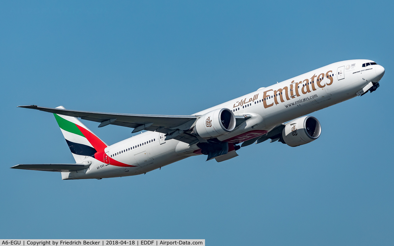 A6-EGU, 2012 Boeing 777-31H/ER C/N 41079, departure via RW07C