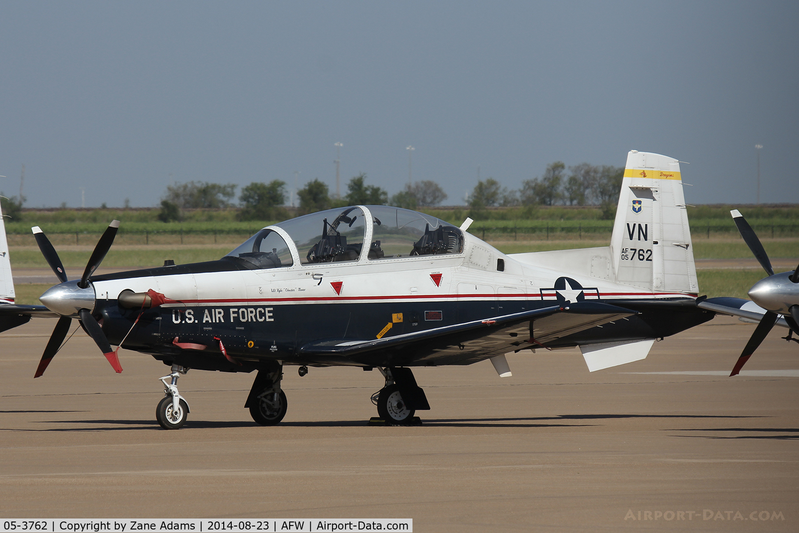 05-3762, 2005 Raytheon T-6A Texan II C/N PT-314, On the ramp at Alliance Airport - Fort Worth, TX