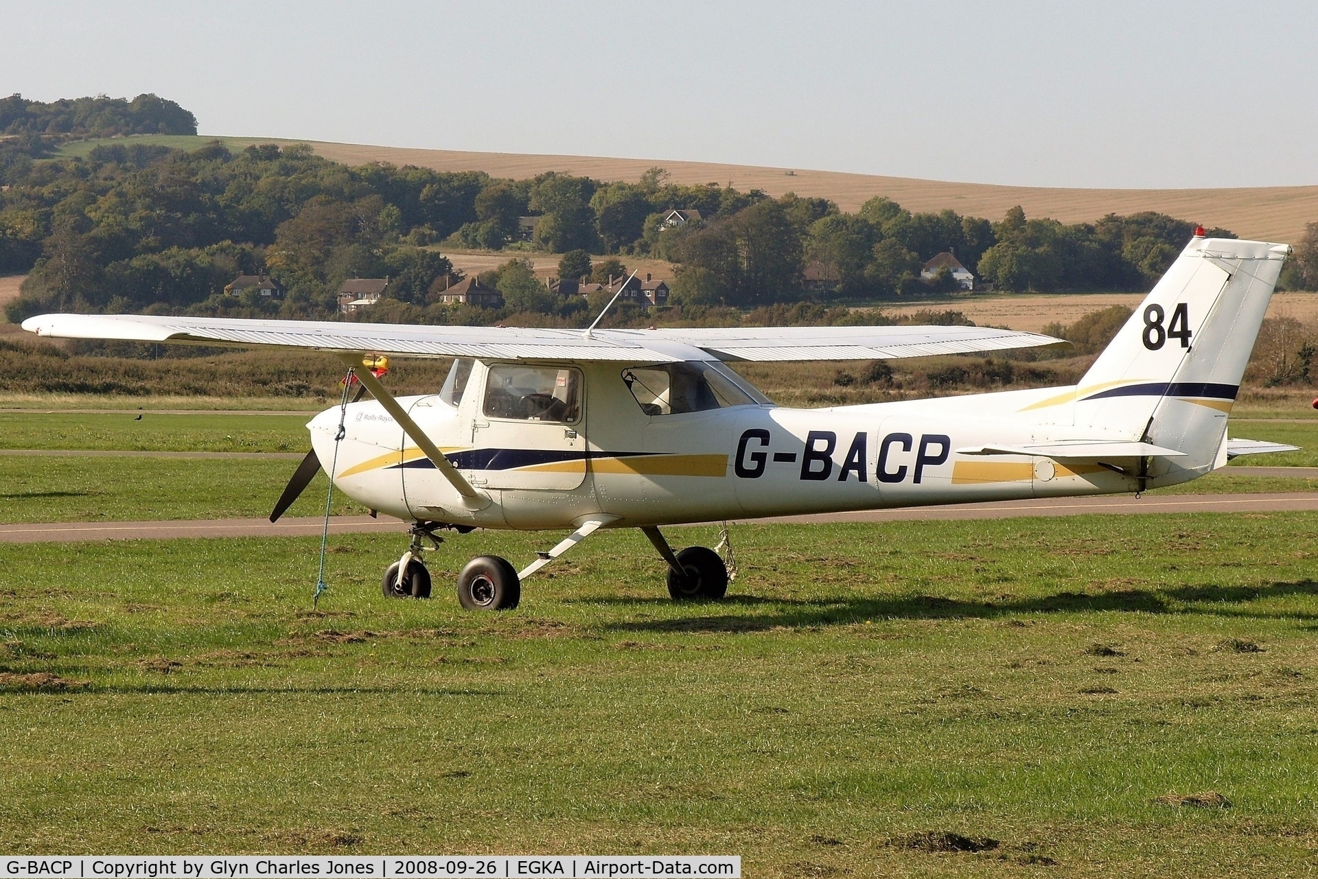 G-BACP, 1972 Reims FRA150L Aerobat C/N 0164, Owned by Aim High Flying Group. Sporting '84'.