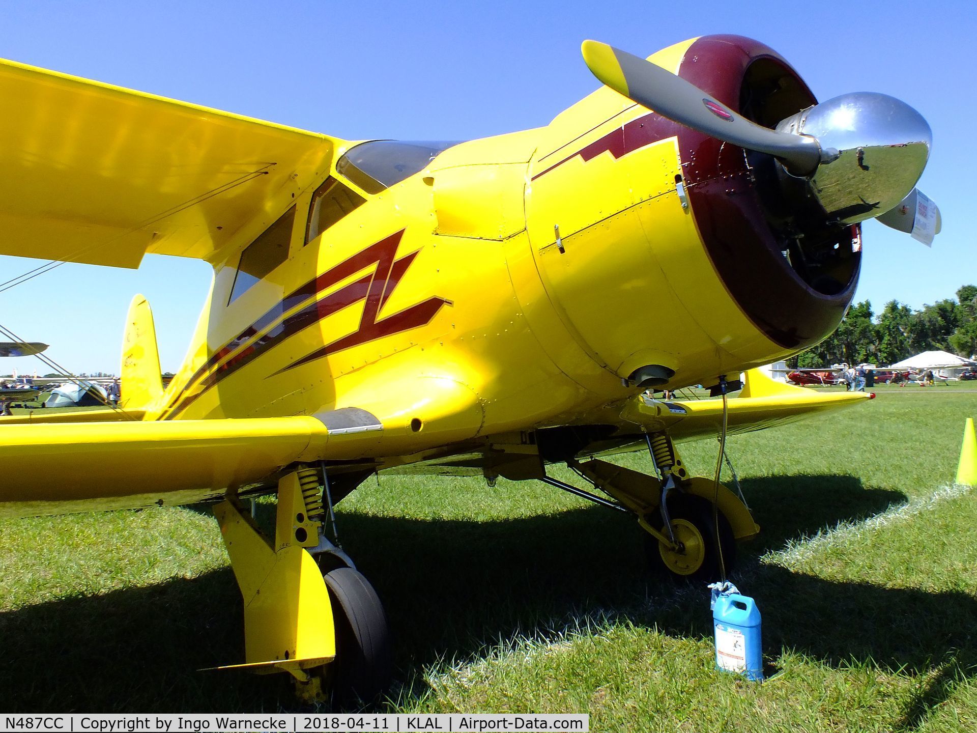 N487CC, 1943 Beech D17S Staggerwing C/N 4837, Beechcraft D17S Staggerwing at 2018 Sun 'n Fun, Lakeland FL