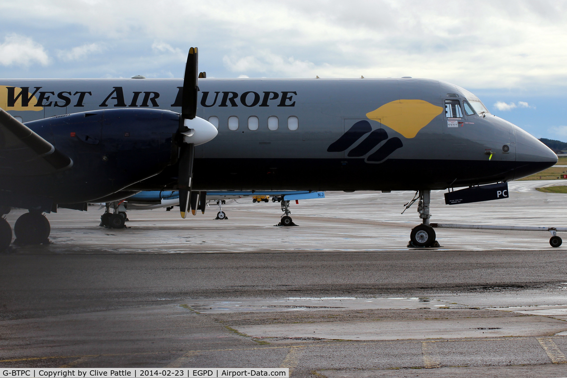 G-BTPC, 1988 British Aerospace ATP C/N 2010, Cargo duties at Aberdeen