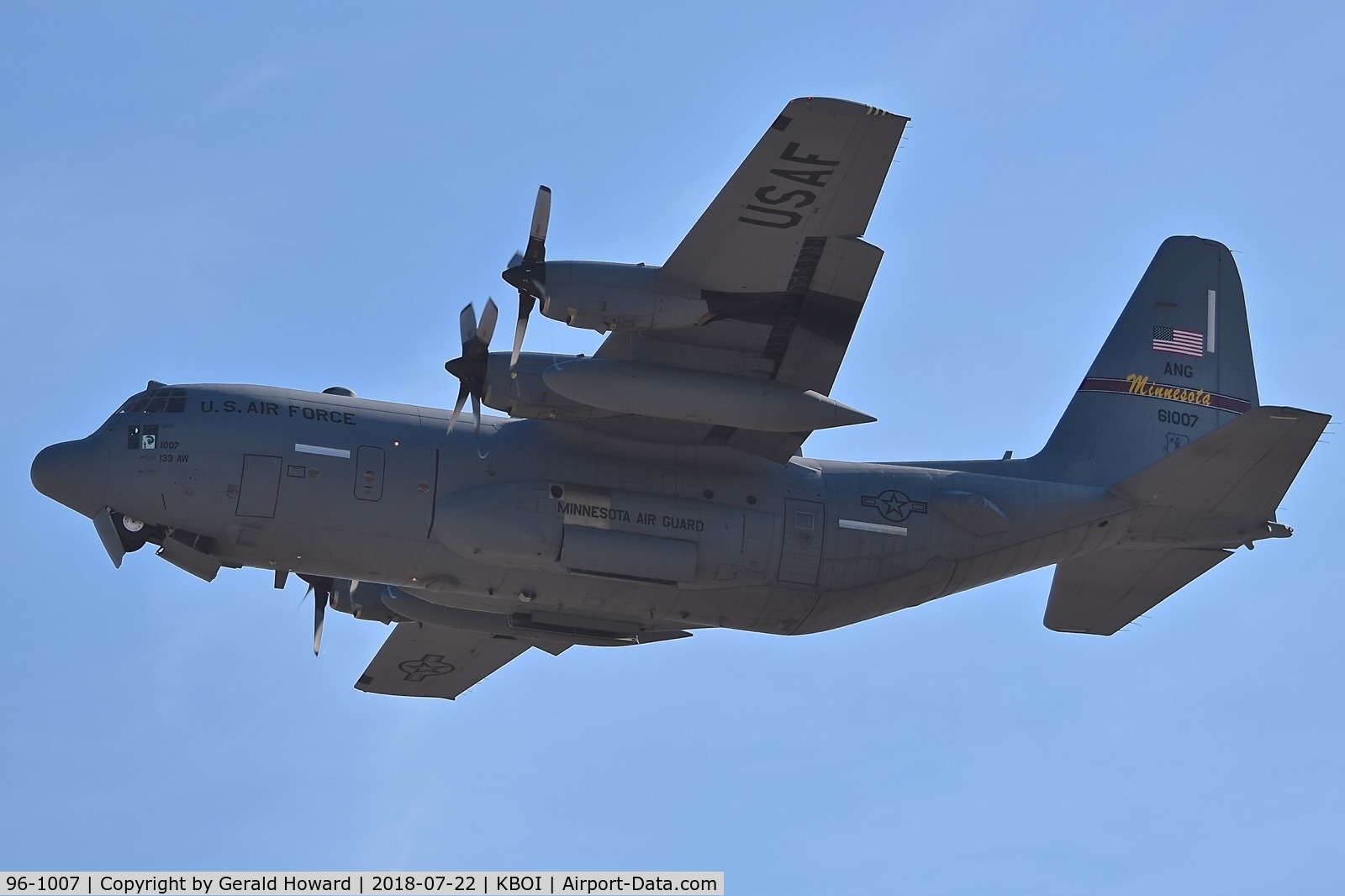 96-1007, 1996 Lockheed C-130H Hercules C/N 382-5427, 133rd Air Wing, Minnesota ANG.