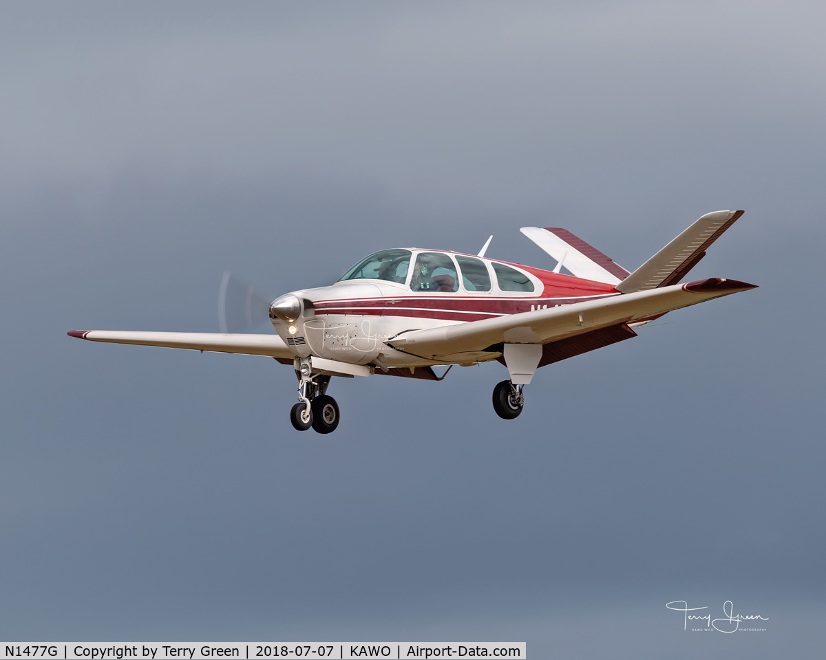N1477G, 1962 Beech P35 Bonanza C/N D-6980, 2018 Arlington Fly-In