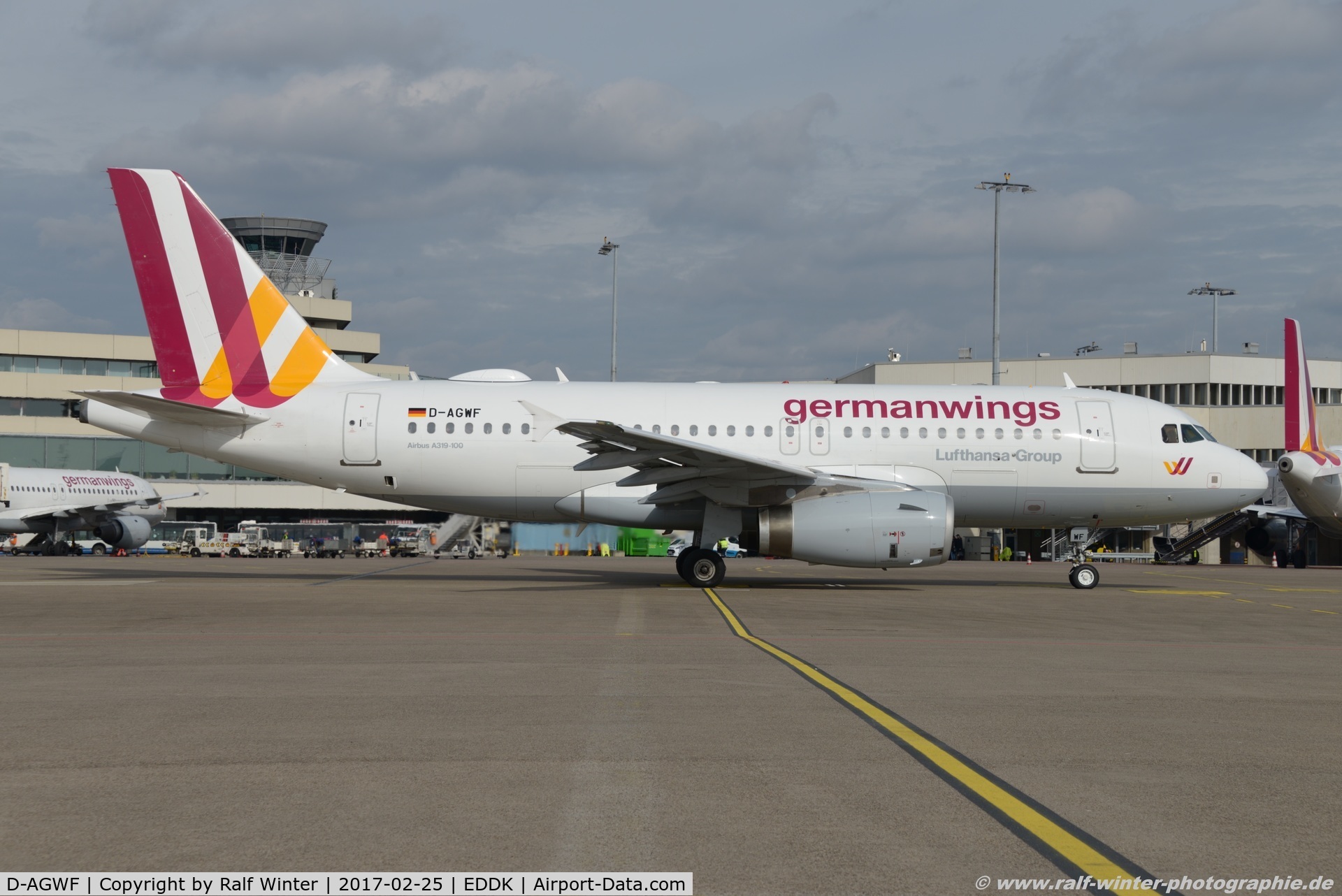 D-AGWF, 2007 Airbus A319-132 C/N 3172, Airbus A319-132 - 4U GWI Germanwings - 3172 - D-AGWF - 25.02.2017 - CGN