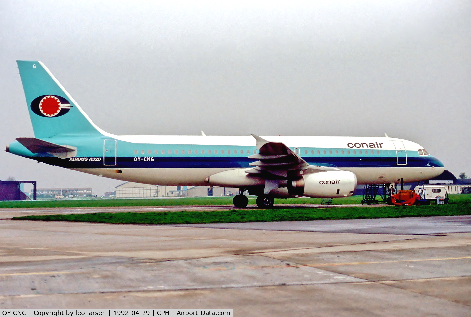 OY-CNG, 1991 Airbus A320-231 C/N 169, Copenhagen 29.4.1992