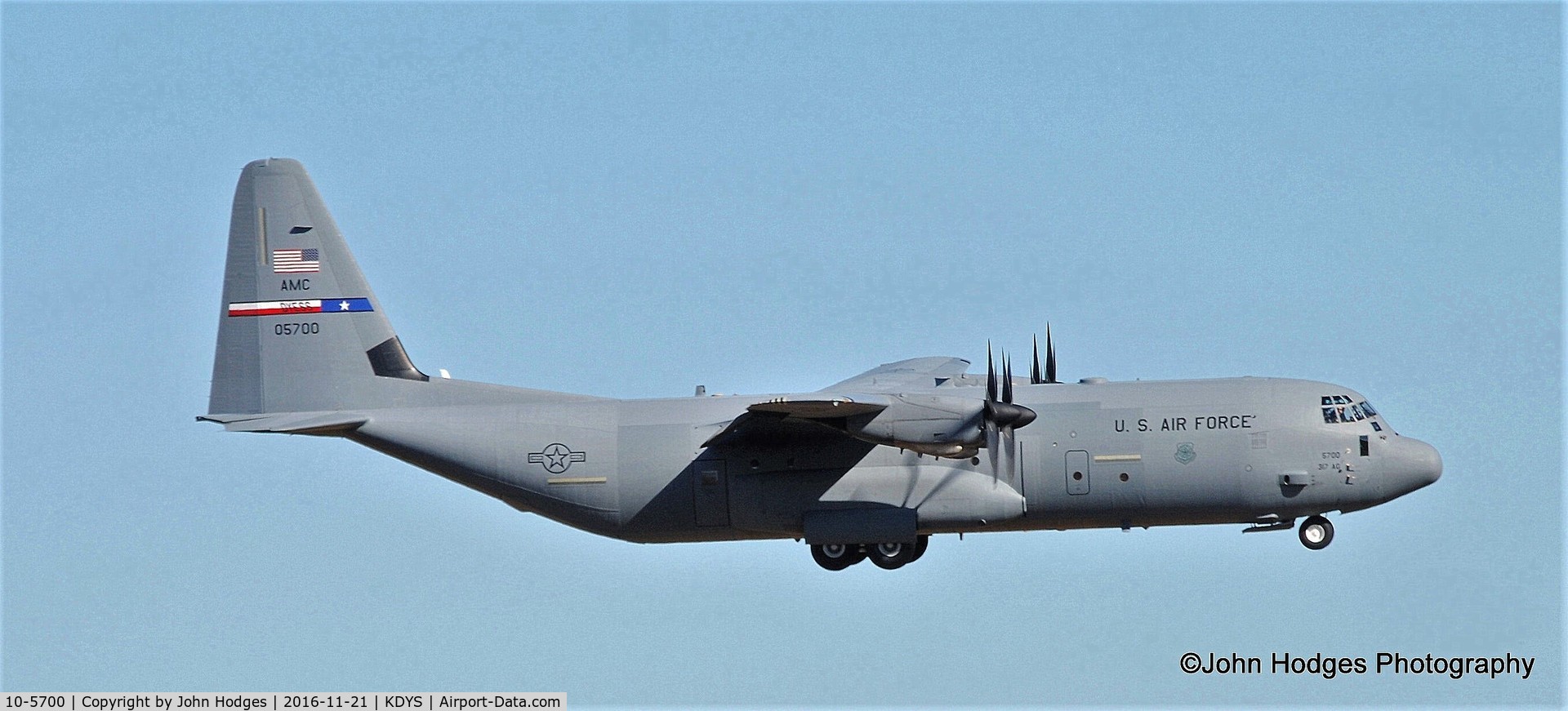 10-5700, 2010 Lockheed Martin C-130J-30 Super Hercules C/N 382-5700, coming home