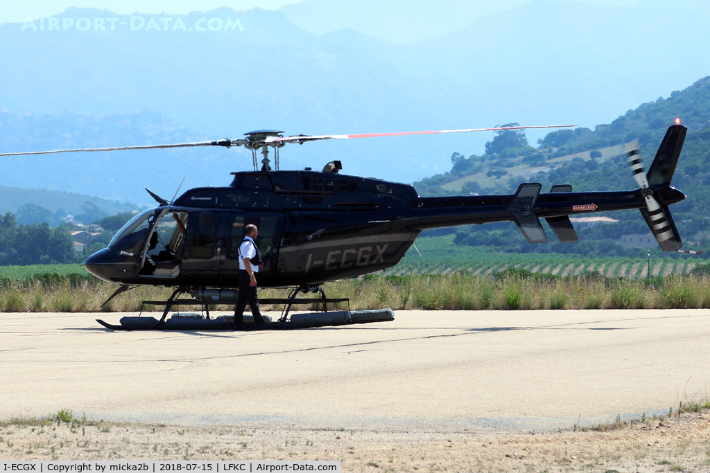 I-ECGX, 2014 Bell 407GX C/N 54557, Parked