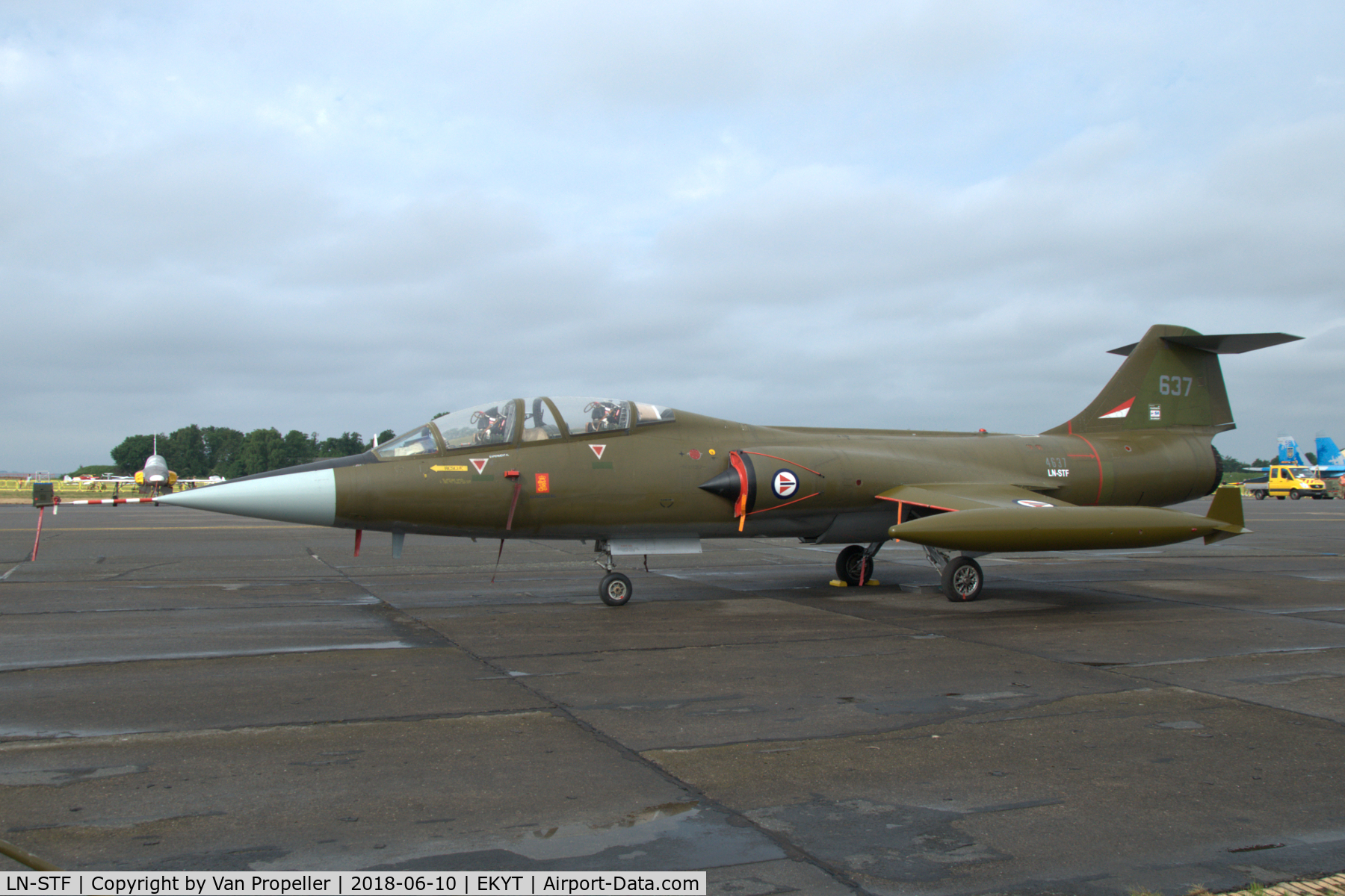 LN-STF, Lockheed CF-104D Starfighter C/N 583A-5307, Lockheed CF-104D Starfighter of the Norwegian Friends of the Starfighter at Aalborg air show 2018 in Denmark