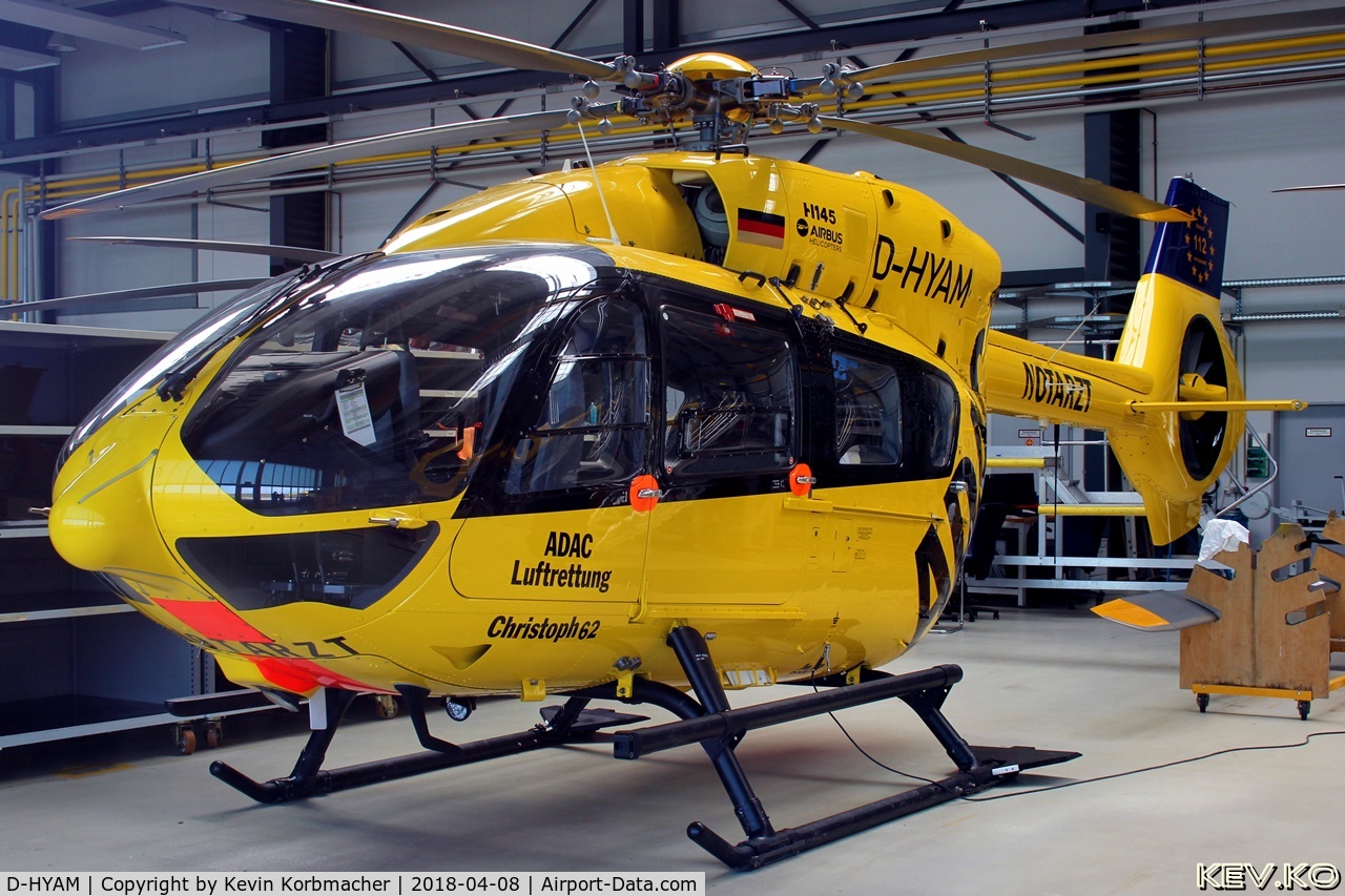D-HYAM, 2017 Airbus Helicopters H-145 (BK-117D-2) C/N 20142, Christoph 62