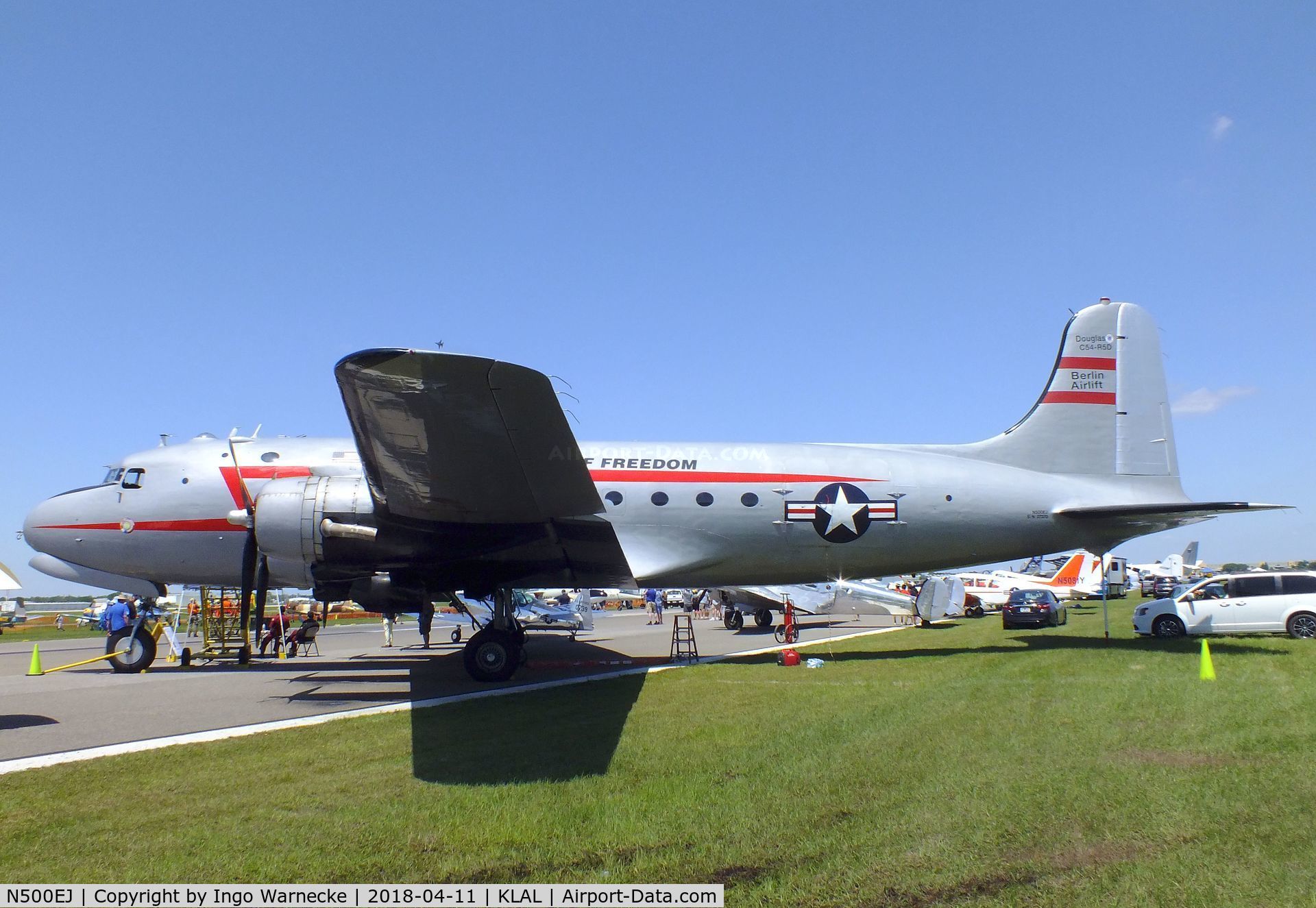 N500EJ, 1945 Douglas C-54E Skymaster (DC-4A) C/N DO316, Douglas C-54E-DC Skymaster at 2018 Sun 'n Fun, Lakeland FL