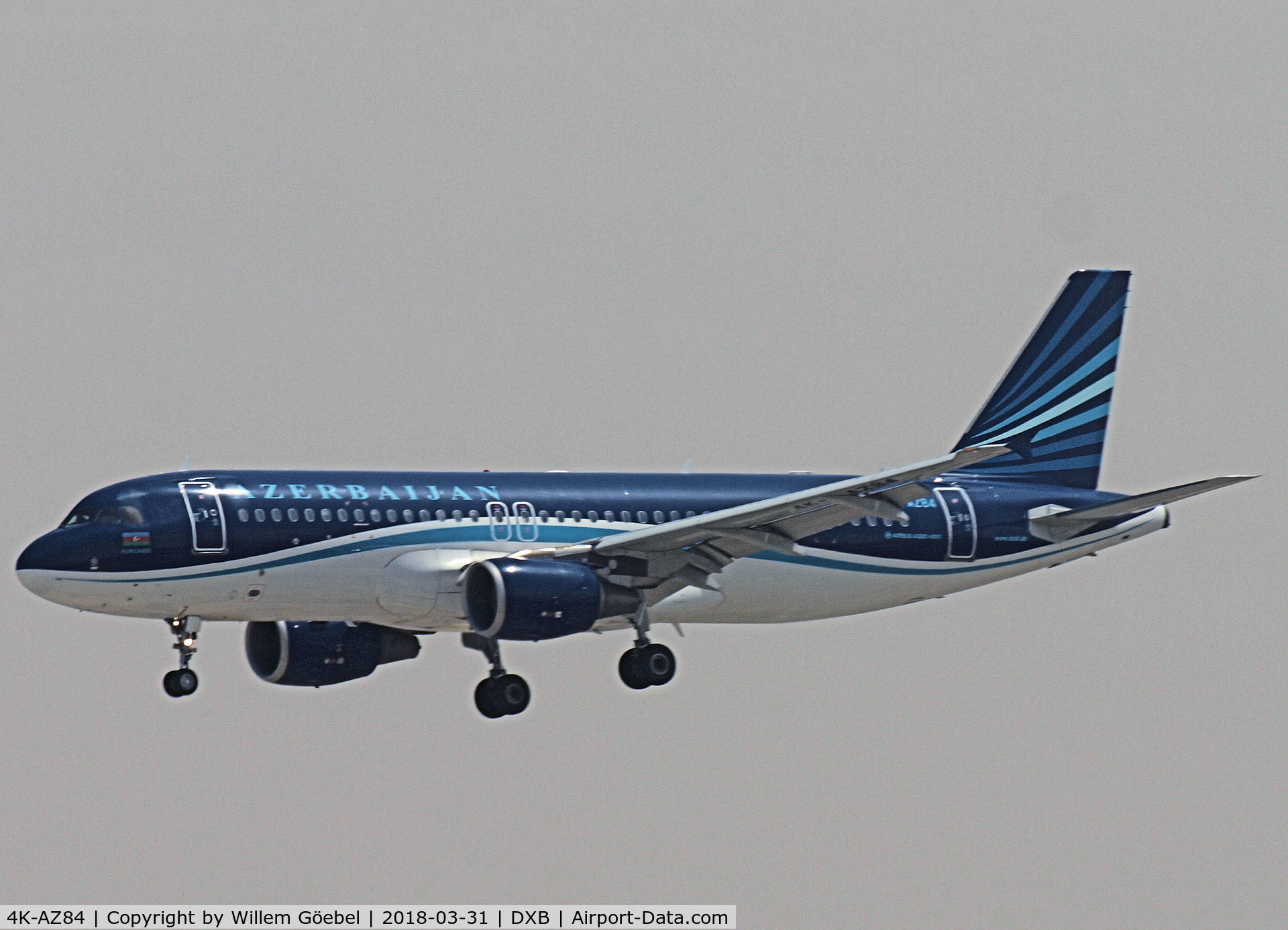 4K-AZ84, 2006 Airbus A320-214 C/N 3006, Landing on DUBAI INTERNATIONAL Airport