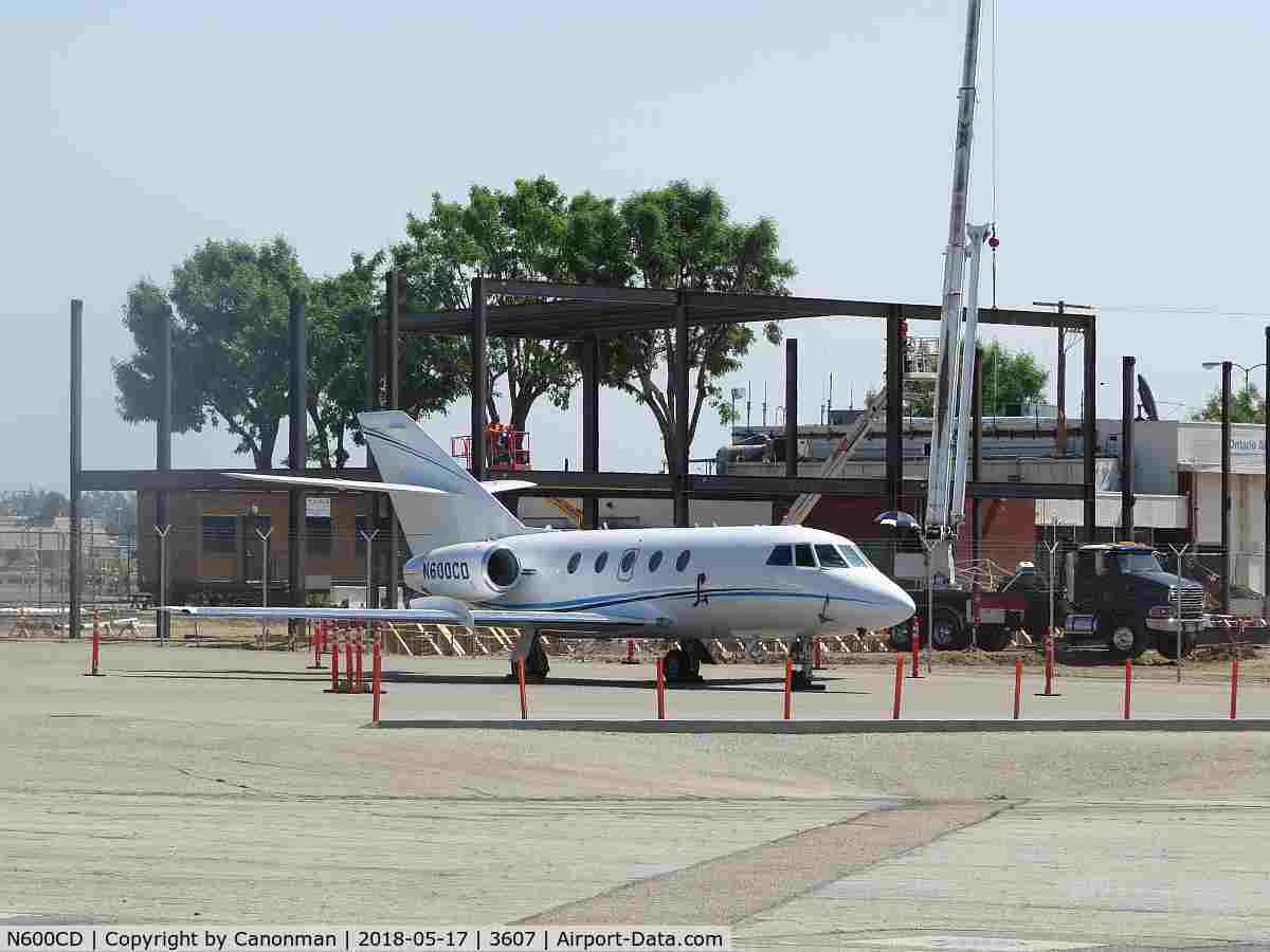 N600CD, 1978 Dassault Falcon 20F-5 (Mystere) C/N 377, Parked