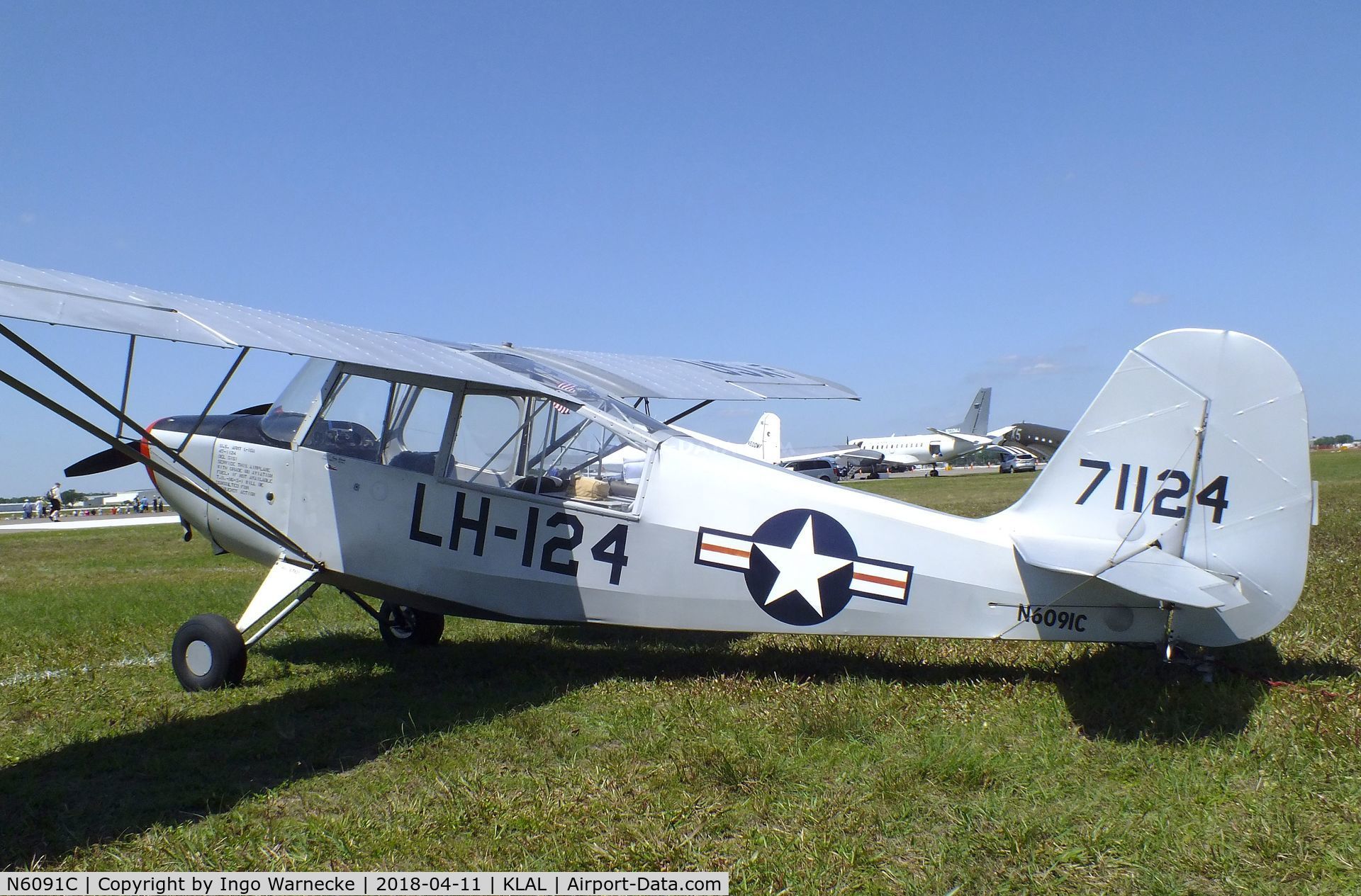 N6091C, 1947 Aeronca L-16A C/N Not found (47-1124), Aeronca L-16A at 2018 Sun 'n Fun, Lakeland FL