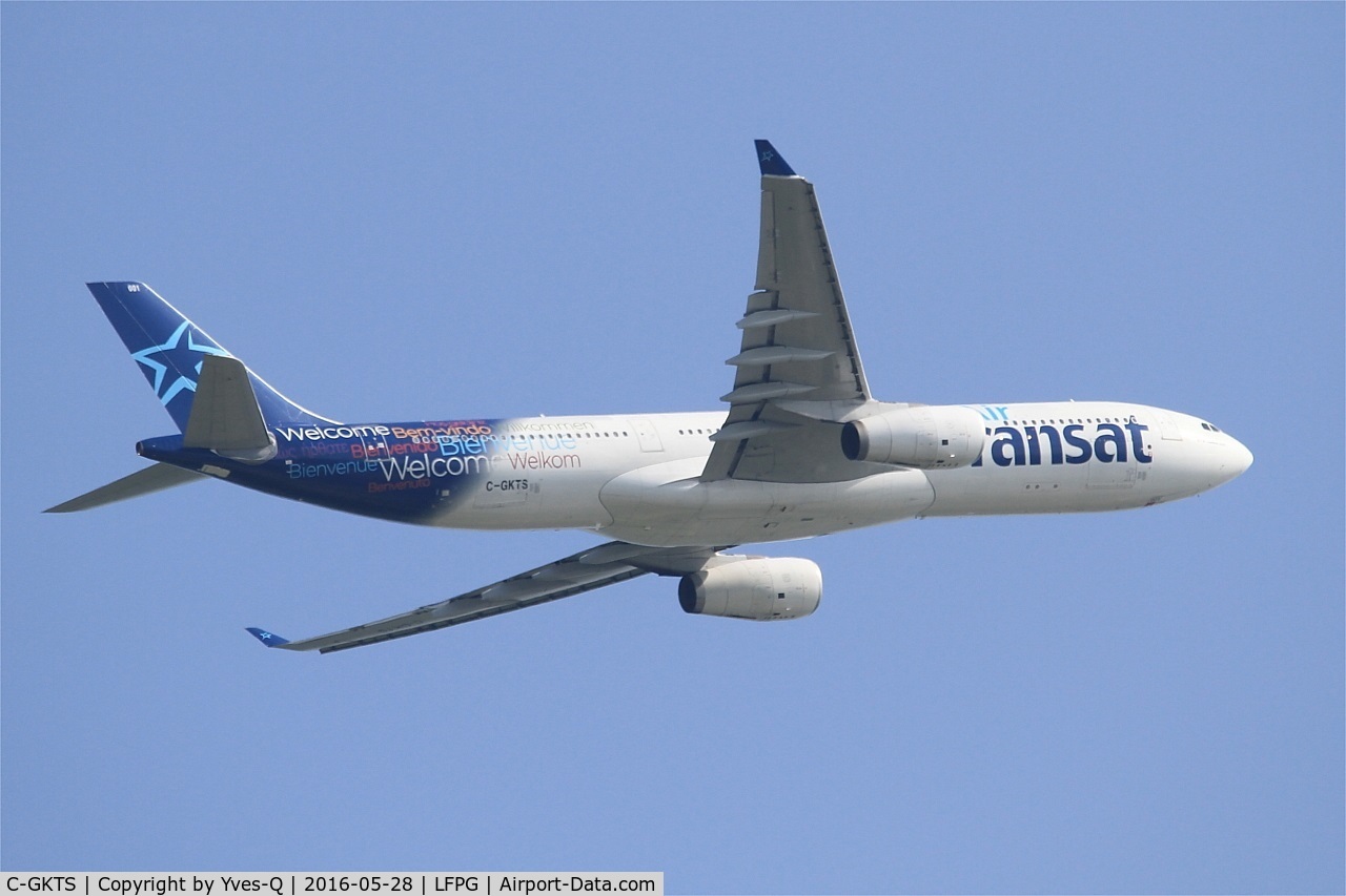 C-GKTS, 1995 Airbus A330-342 C/N 111, Airbus A330-342, Take off rwy 06R, Roissy Charles De Gaulle airport (LFPG-CDG)