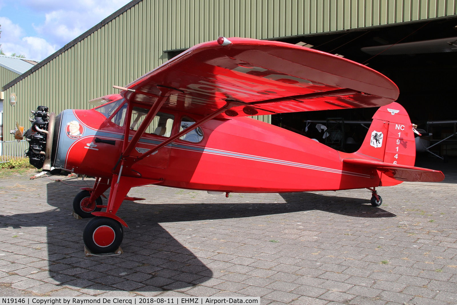 N19146, 1937 Fairchild 24 G C/N 2994, At Midden Zeeland.