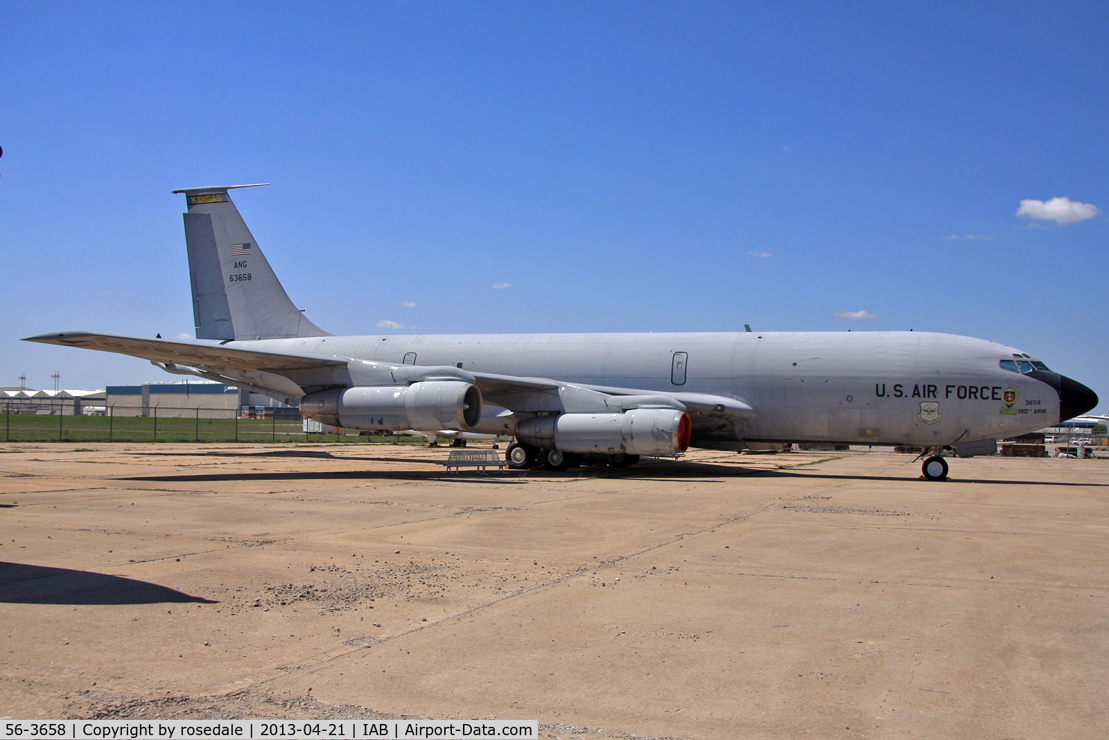 56-3658, 1956 Boeing KC-135E-BN Stratotanker C/N 17407, Preserved, ex Kansas ANG